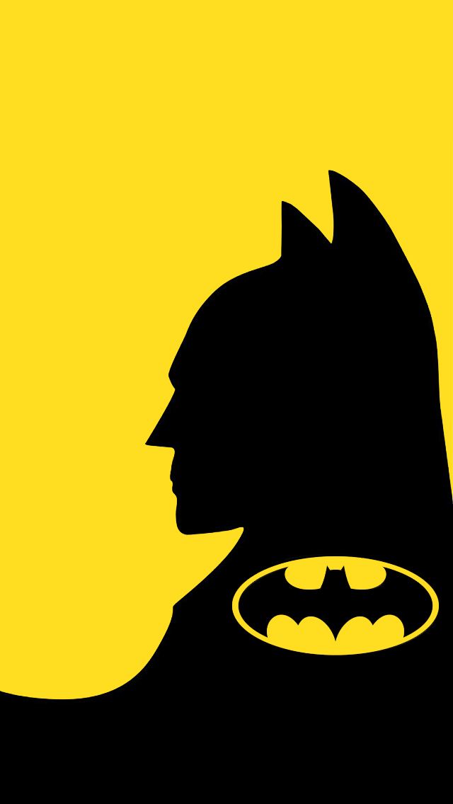 Batman Cell Phone Wallpaper - Batman Logo Black And Yellow , HD Wallpaper & Backgrounds