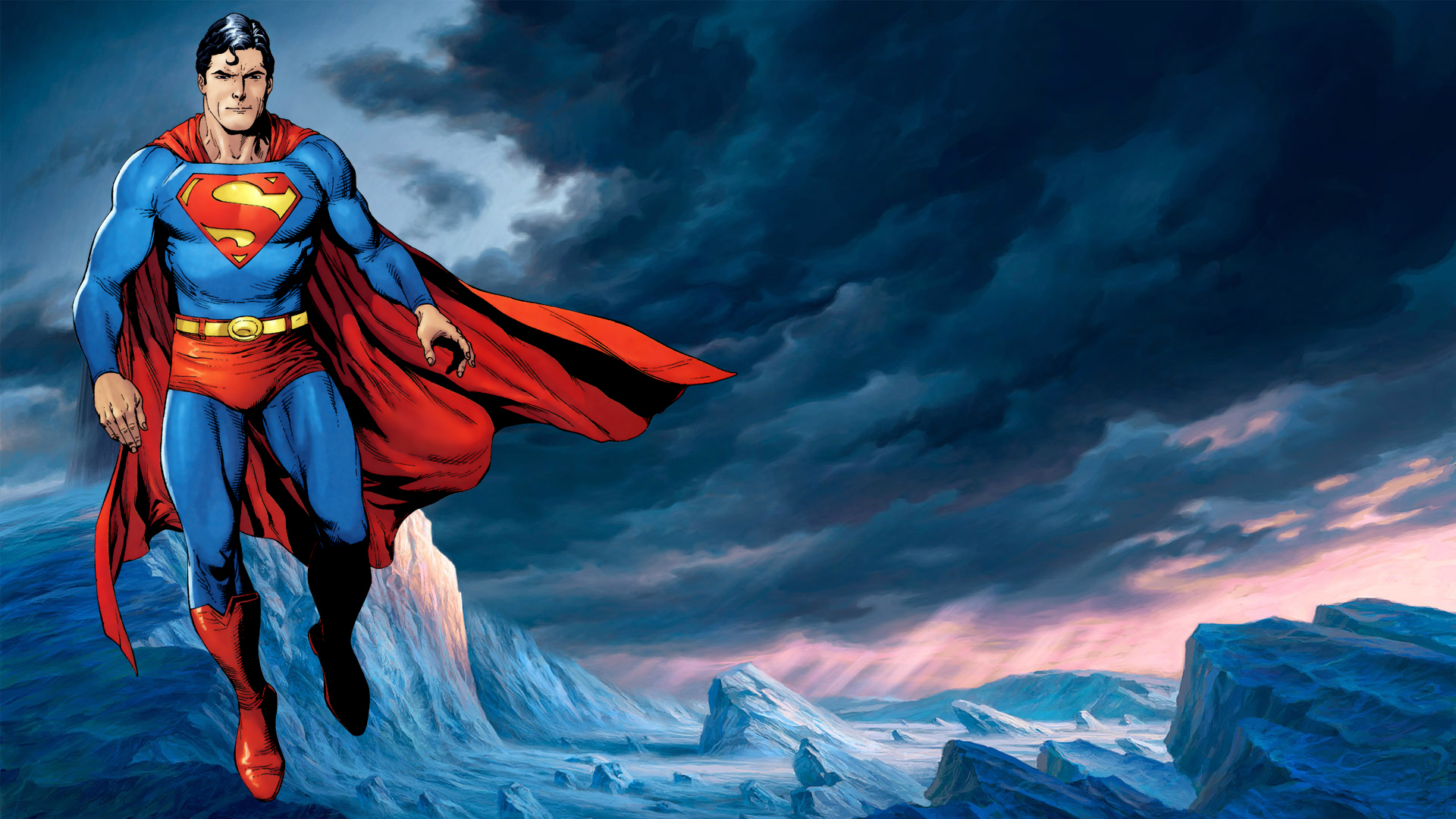 Superman Cartoon Hd Wallpaper , HD Wallpaper & Backgrounds