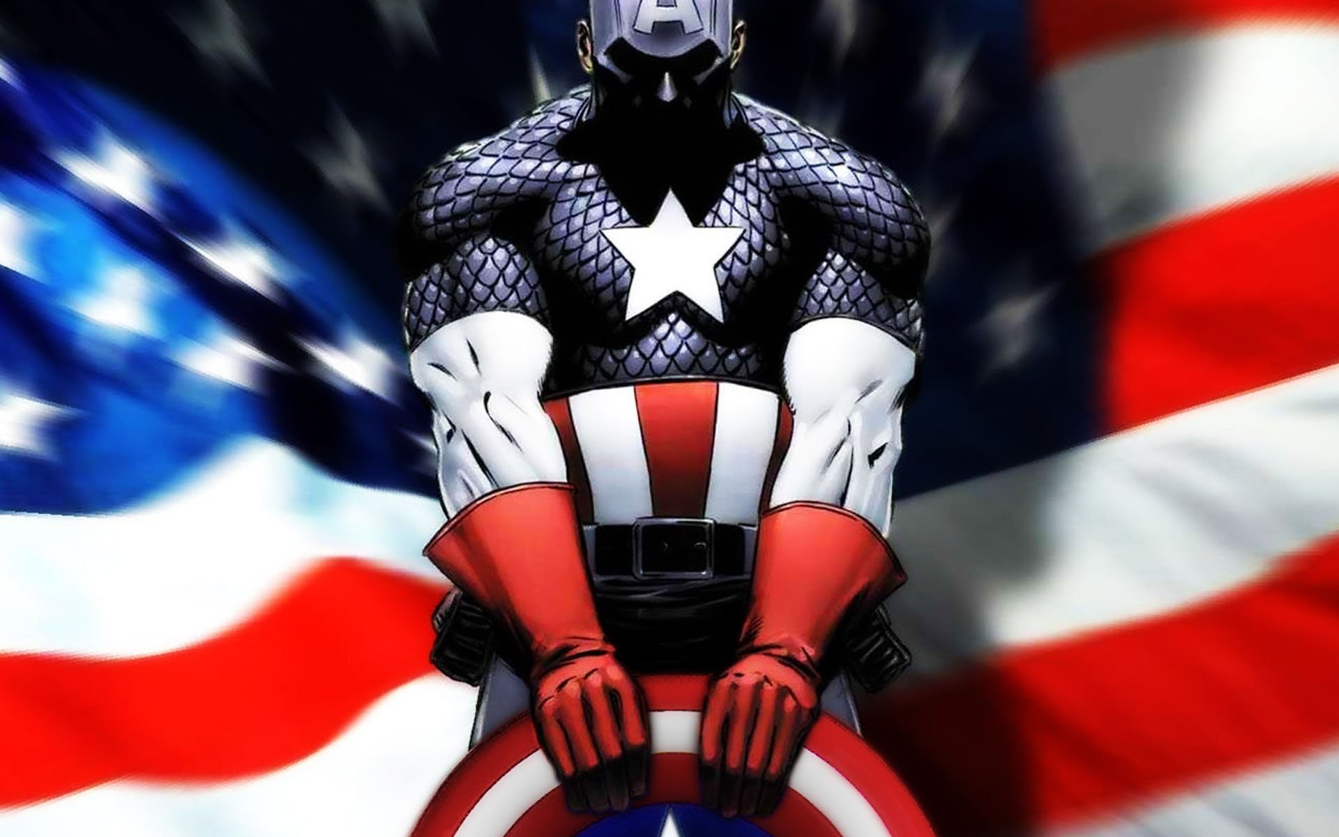 Hero Wallpaper - Cool Captain America Background , HD Wallpaper & Backgrounds