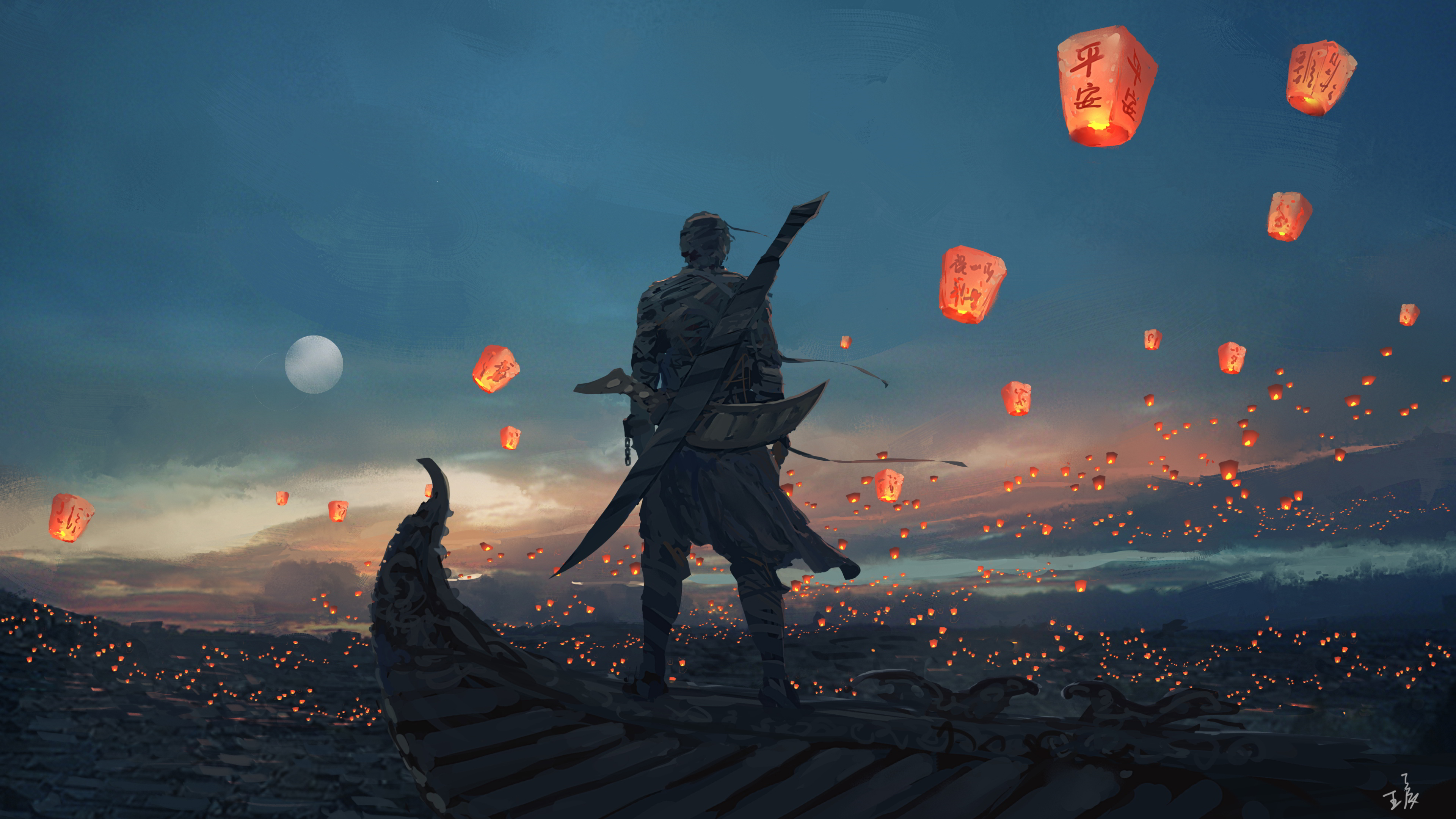 Guilt Of A Hero - Sky Lanterns , HD Wallpaper & Backgrounds