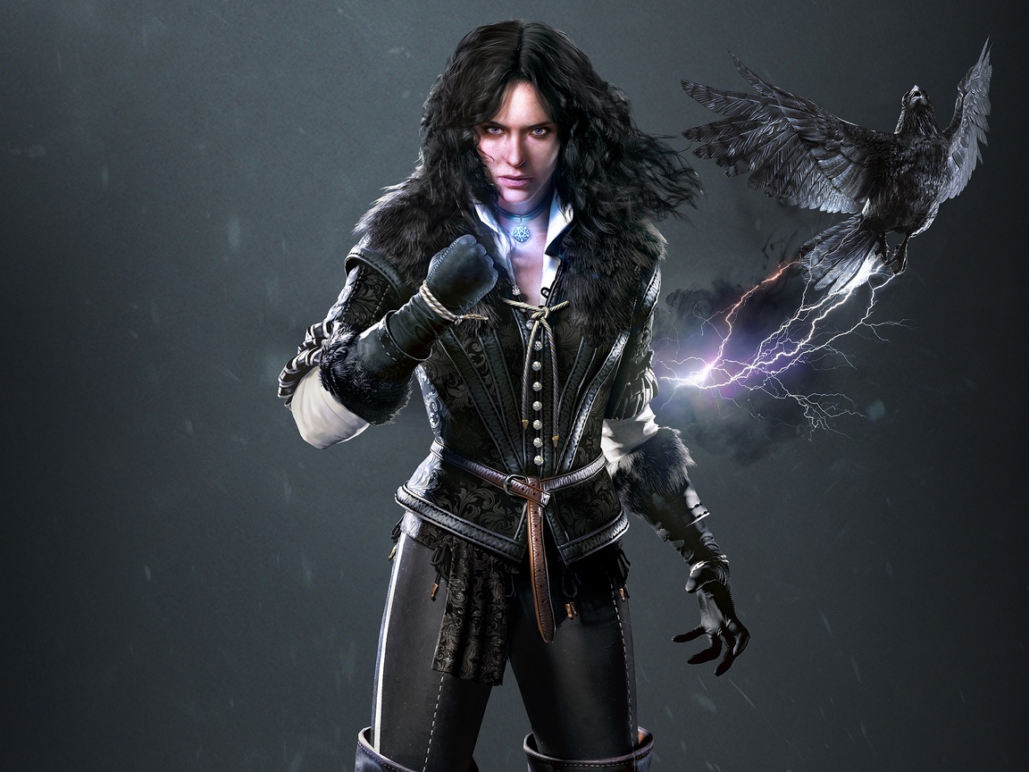 Wallpaper The Witcher 3 Wild Hunt, Art, Hero - Eva Green Yennefer , HD Wallpaper & Backgrounds