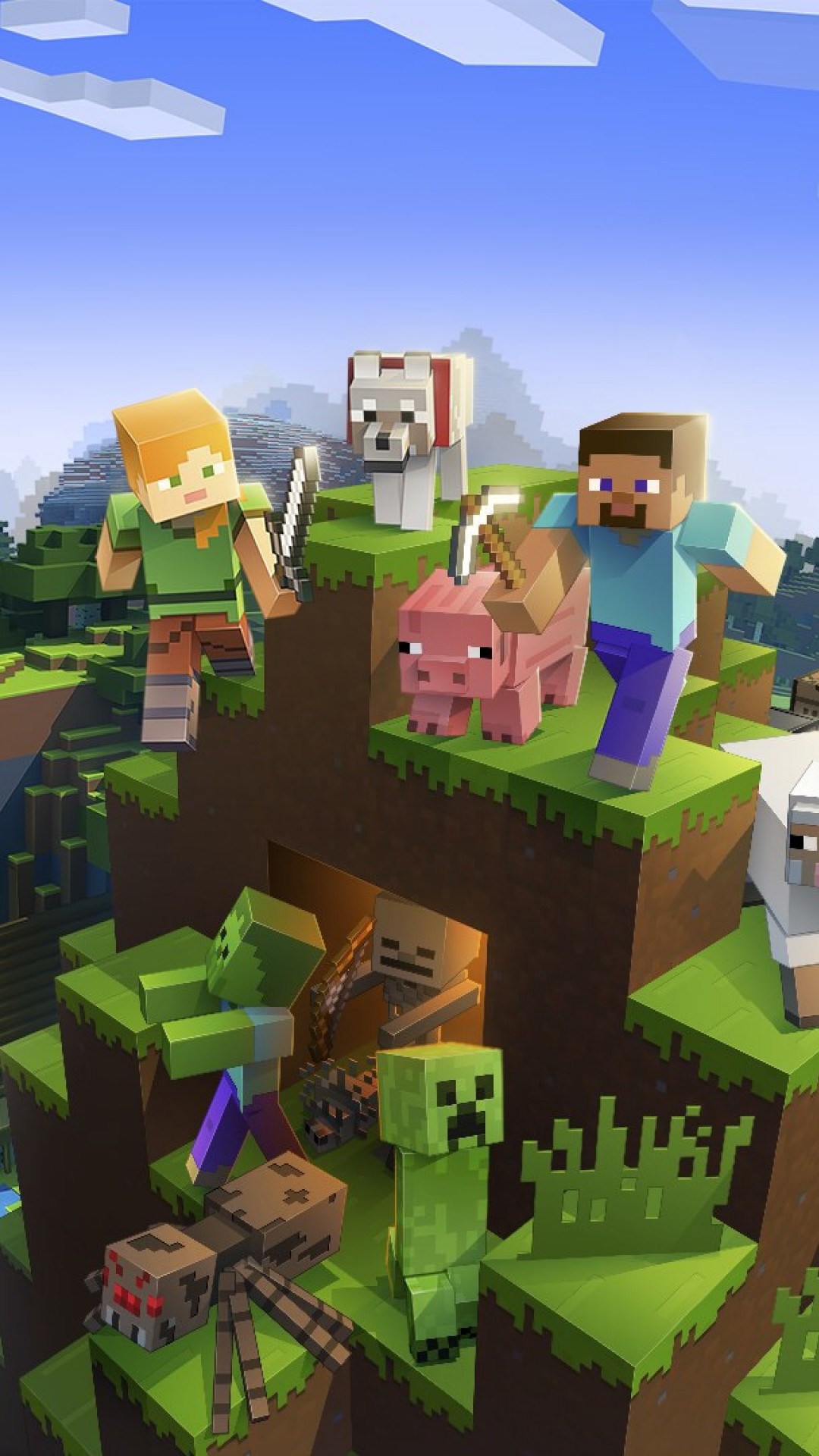 Google Android Iphone Minecraft 61199 Hd Wallpaper