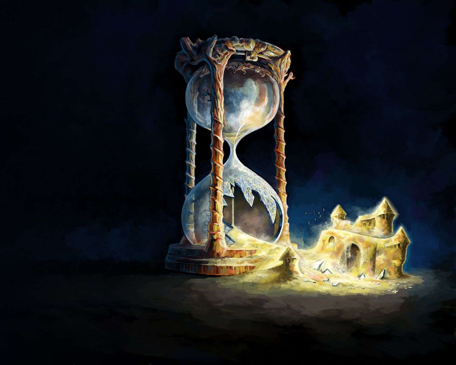 Sand Watch Wallpaper - Sands Of Time Fantasy , HD Wallpaper & Backgrounds