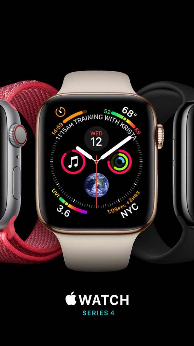 Apple Watch Series 4, Silver, Gold, Black, Apple September - Apple Watch Series 4 , HD Wallpaper & Backgrounds