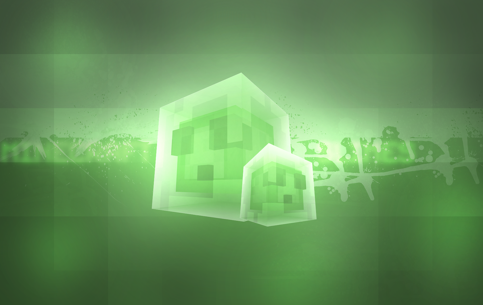 Top 10 Minecraft Wallpapers 5/10 - Minecraft Slime Gif Background , HD Wallpaper & Backgrounds