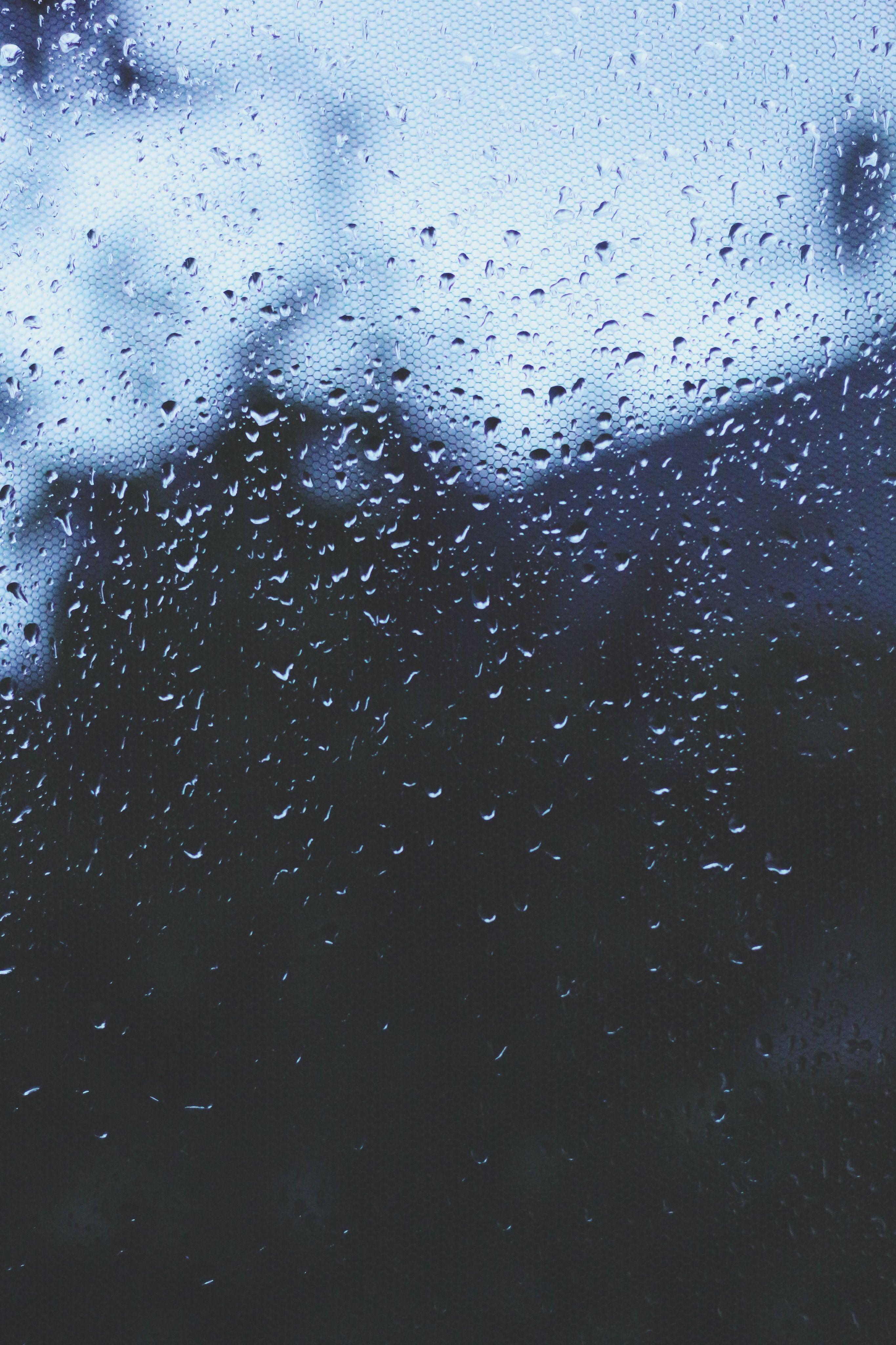 Rain Fall Live Wallpaper Grey Blue Aesthetic Rain 62543 Hd