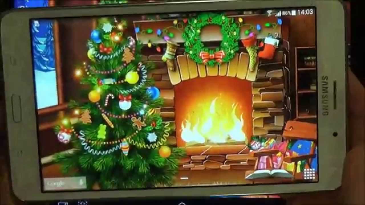 Christmas Live Wallpaper For Android Phones And Tablets - Christmas Wallpaper Live Free , HD Wallpaper & Backgrounds