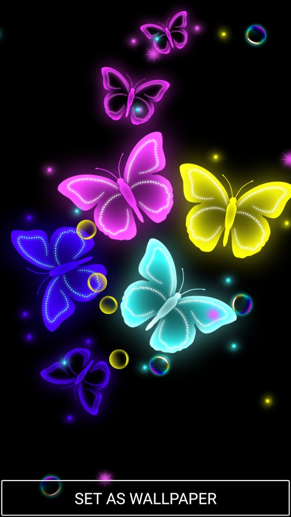 New Neon Butterfly Live Wallpaper Of Fresh Inspirational - Butterfly Live Wallpaper Download , HD Wallpaper & Backgrounds