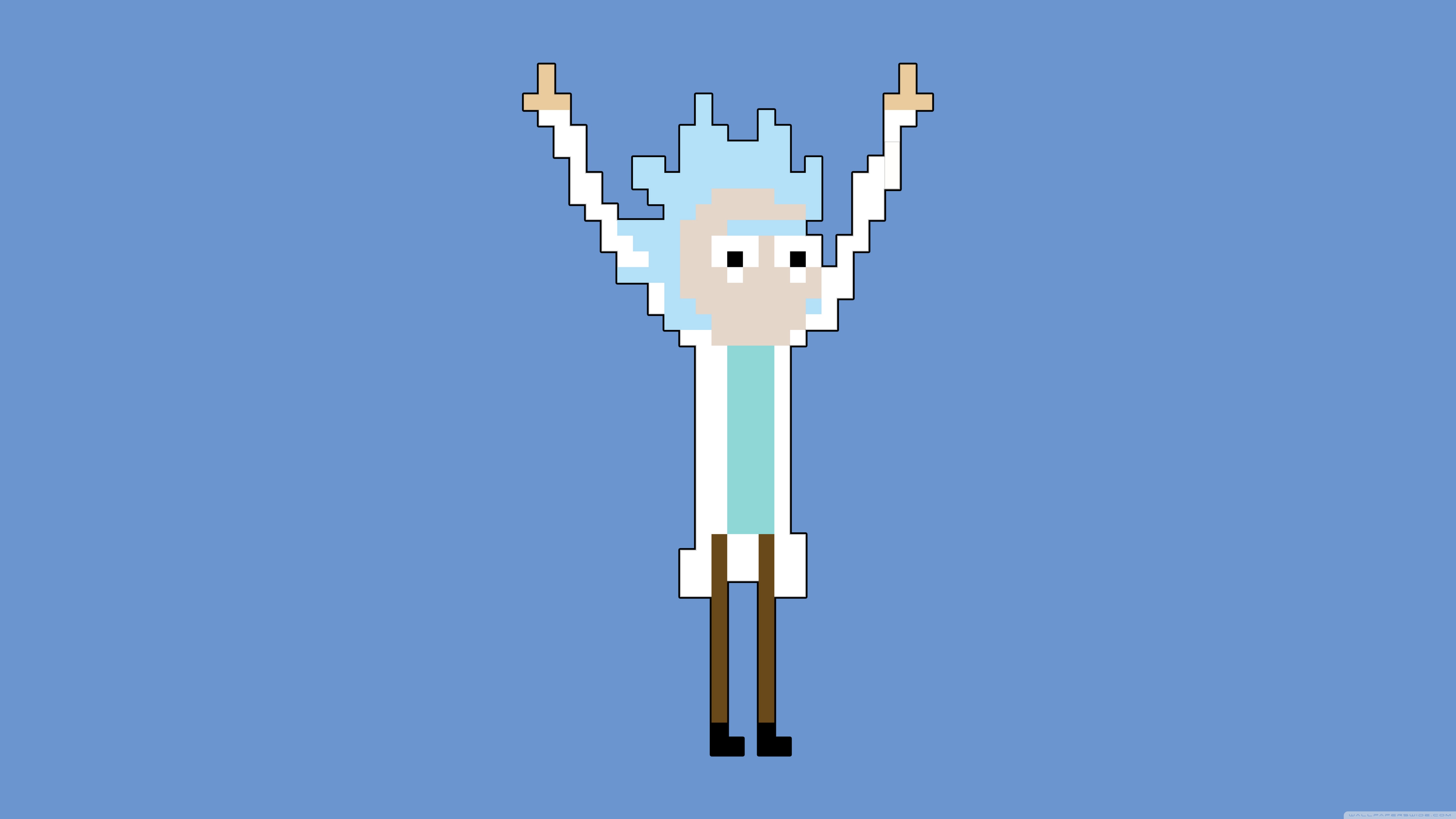 Standard - Rick Morty Pixel Art , HD Wallpaper & Backgrounds