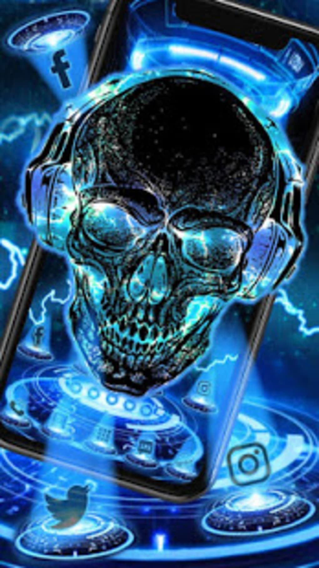 Neon Tech Skull Themes Hd Wallpapers 3d Icons - Tech Hd Wallpapers For Android , HD Wallpaper & Backgrounds