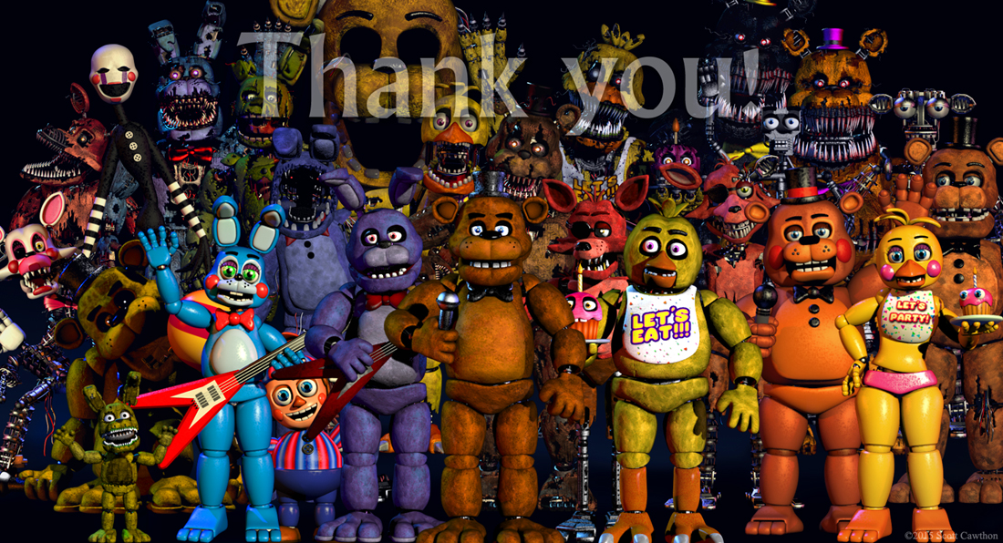 Thankyou - Fnaf Thank You , HD Wallpaper & Backgrounds