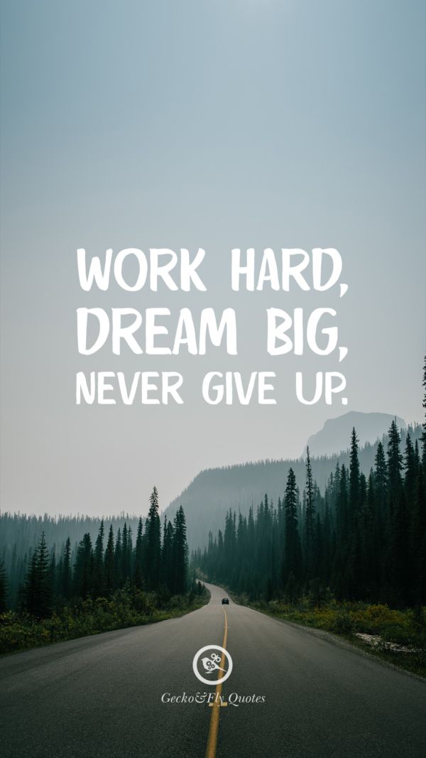 Inspirational And Motivational Iphone Hd Wallpapers - Work Hard Dream Big Never Give Up , HD Wallpaper & Backgrounds