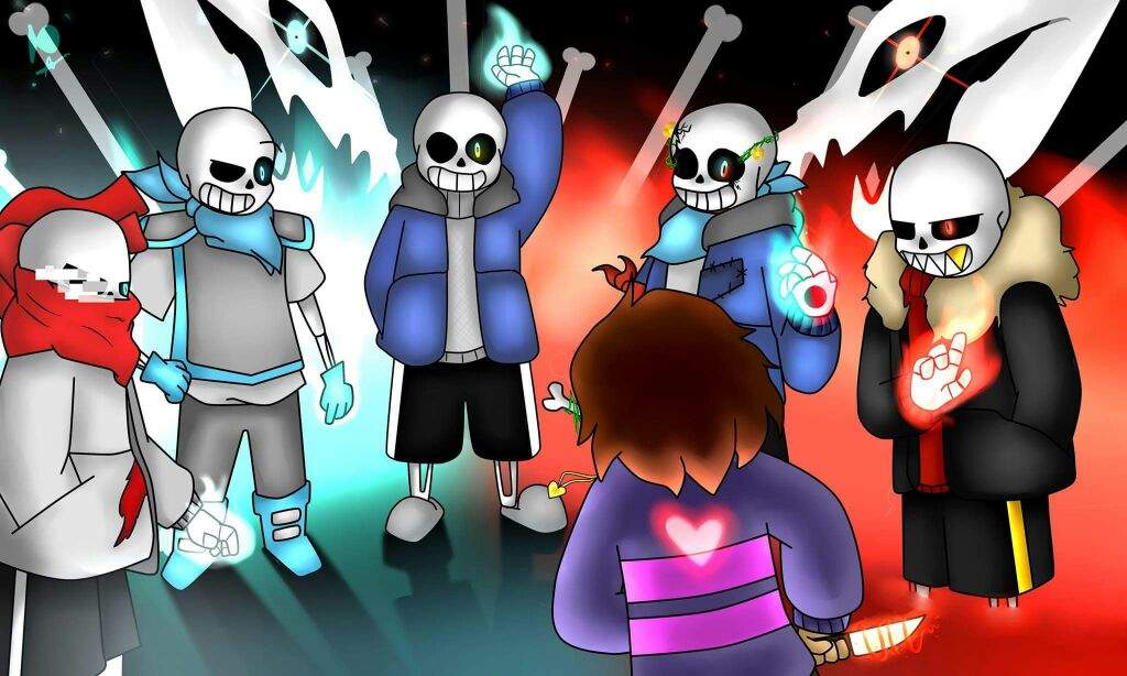 The Multiverse - Undertale Multiverso Sans , HD Wallpaper & Backgrounds