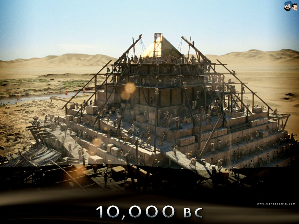 10,000 Bc Wallpaper - Pyramid In 10000 Bc Movie , HD Wallpaper & Backgrounds