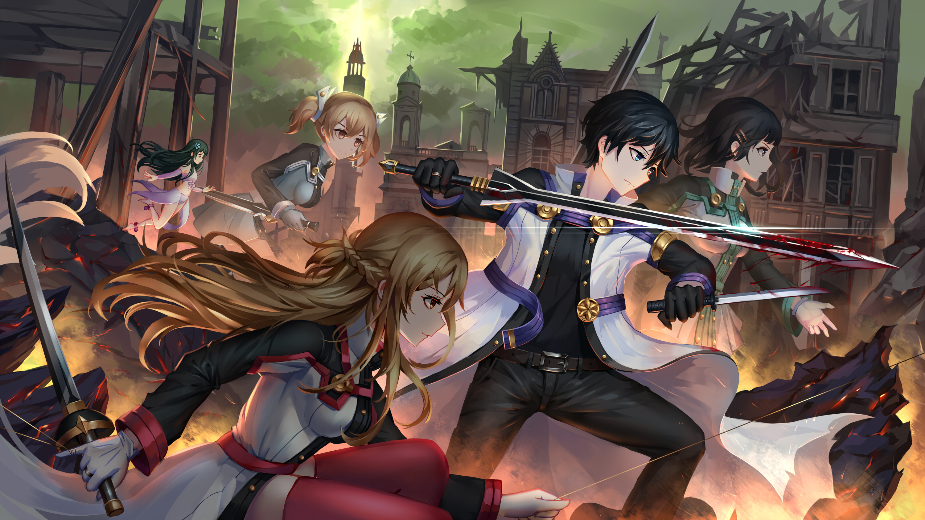 Hd Wallpaper - Sword Art Online Ordinal Scale Fanart , HD Wallpaper & Backgrounds