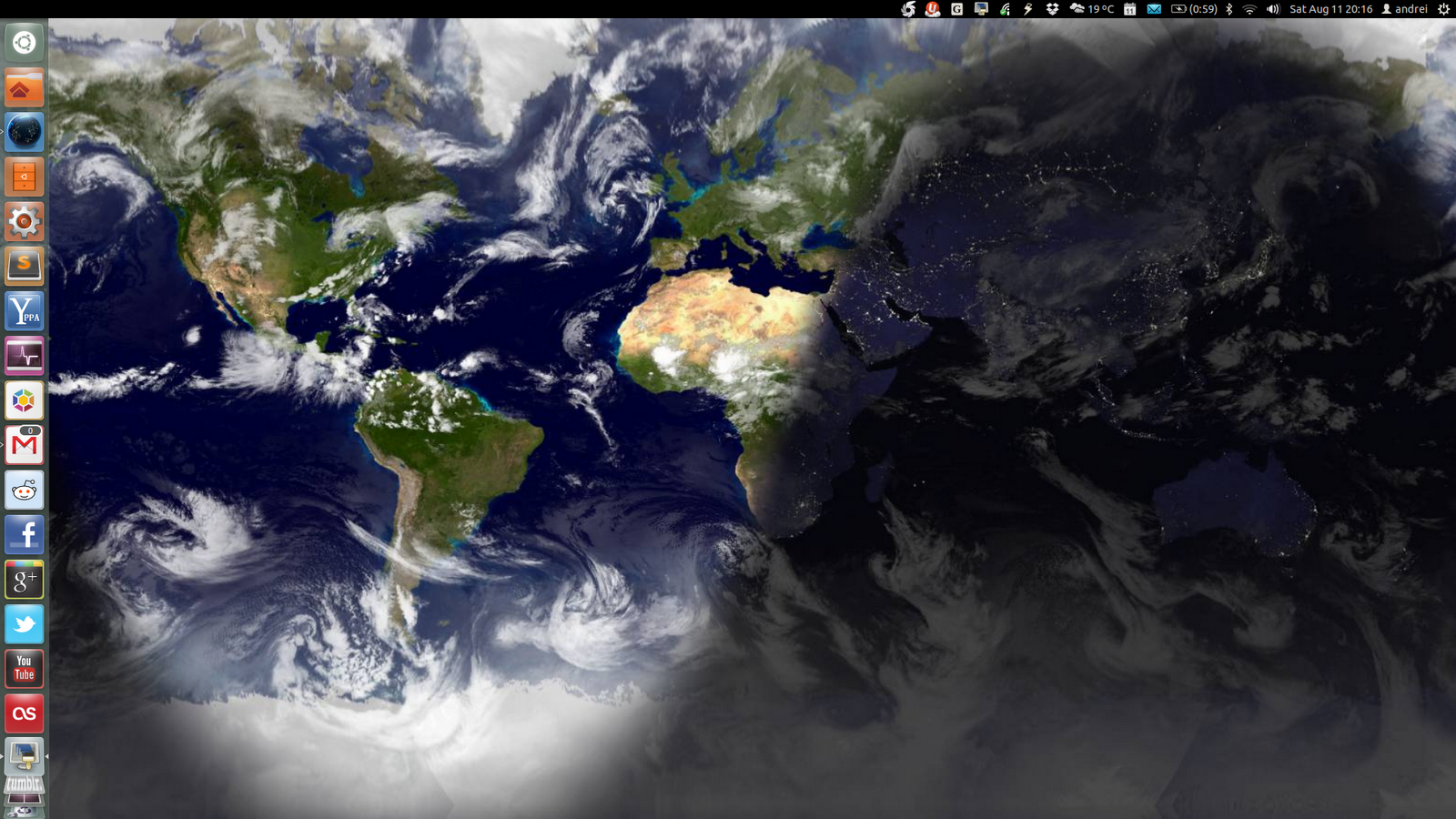 Use Various Wallpapers With A Real-time Working Clock - Earth Live Wallpaper Windows , HD Wallpaper & Backgrounds