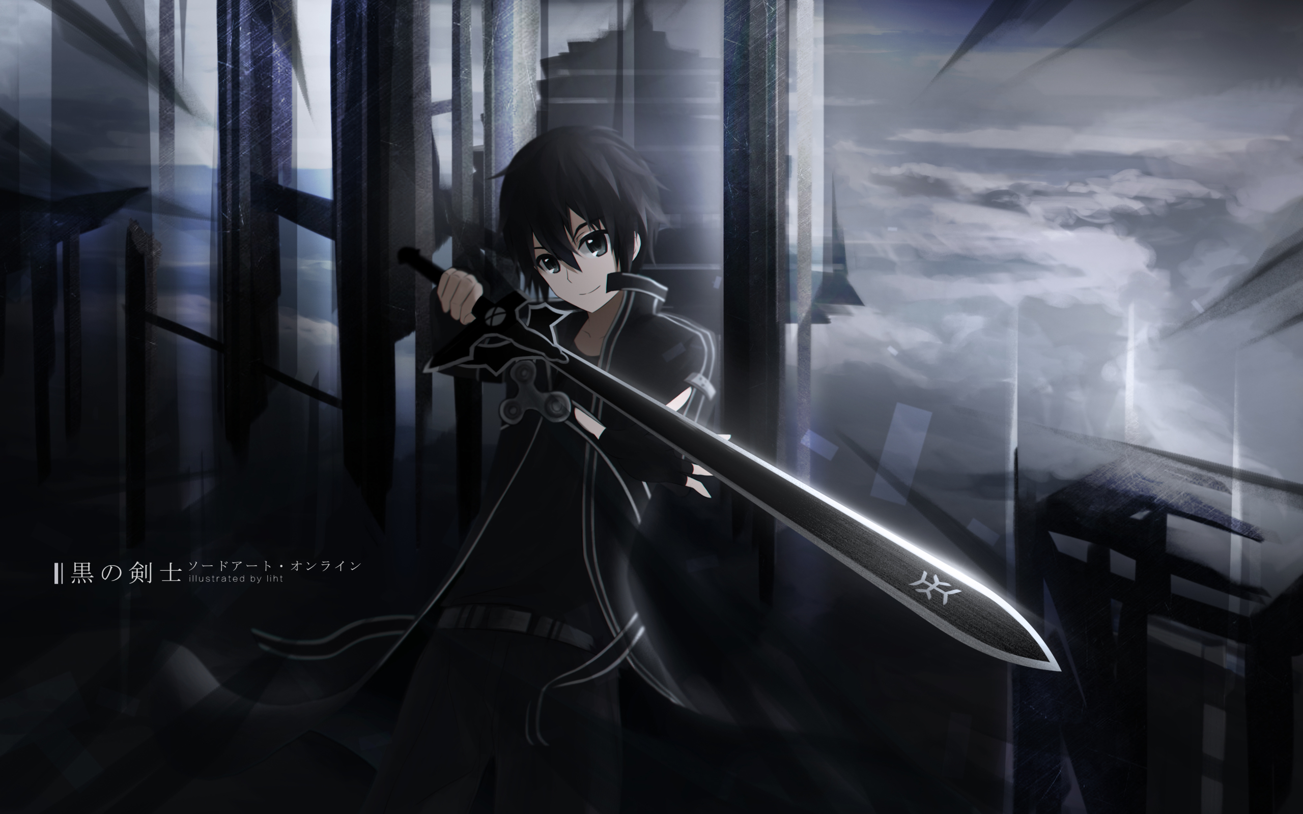 Wallpaper Of Kazuto Kirigaya, Kirito, Sword Art Online, - Anime , HD Wallpaper & Backgrounds