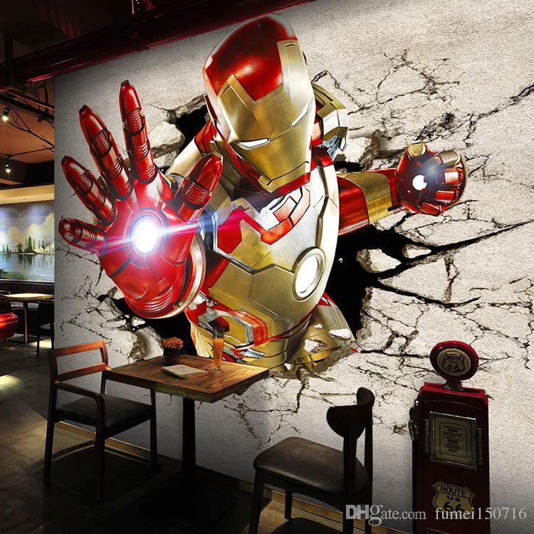 3d View Iron Man Wallpaper Giant Wall Murals Cool Photo - 3d Wallpaper Iron Man , HD Wallpaper & Backgrounds
