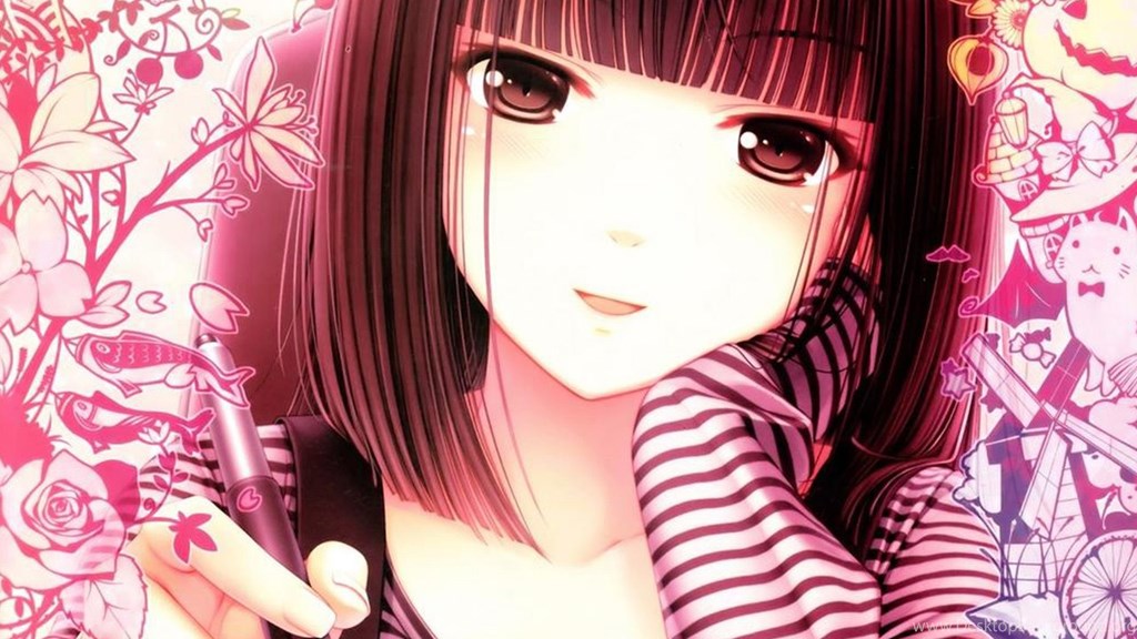 Anime Desktop Wallpaper Hd - Anime Girl Wallpaper Hd , HD Wallpaper & Backgrounds
