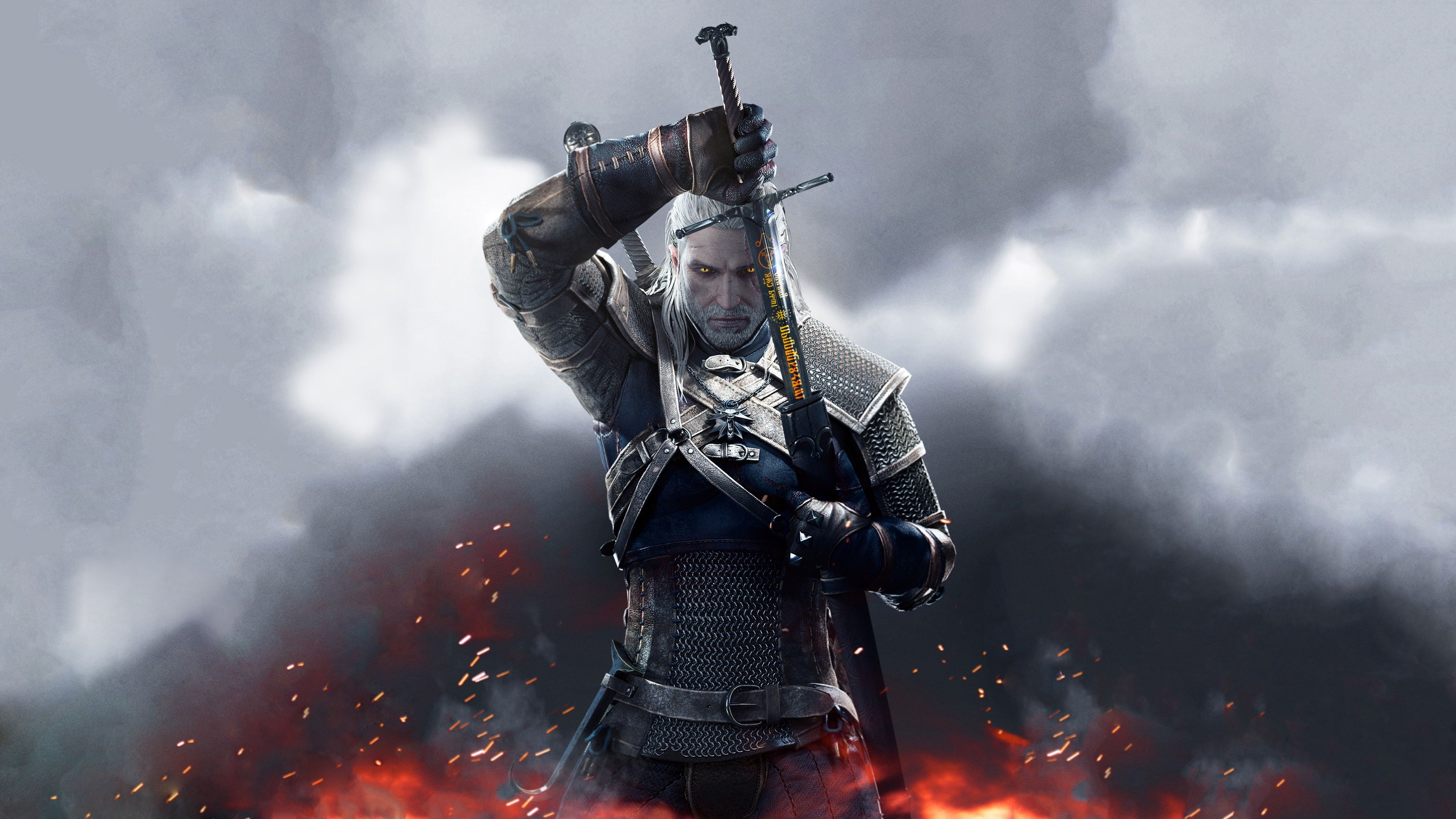 The Witcher Wild Hunt Sword Of Destiny Wallpaper - Witcher 3 , HD Wallpaper & Backgrounds