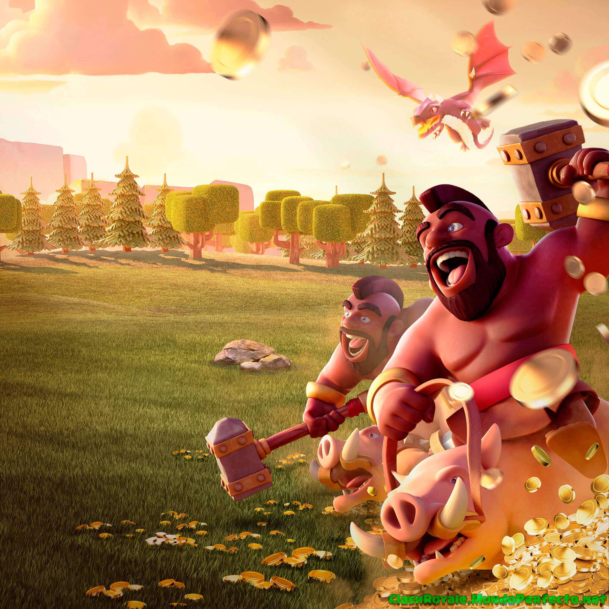 Clash Royale Phone Wallpaper - Хог Clash Of Clans , HD Wallpaper & Backgrounds