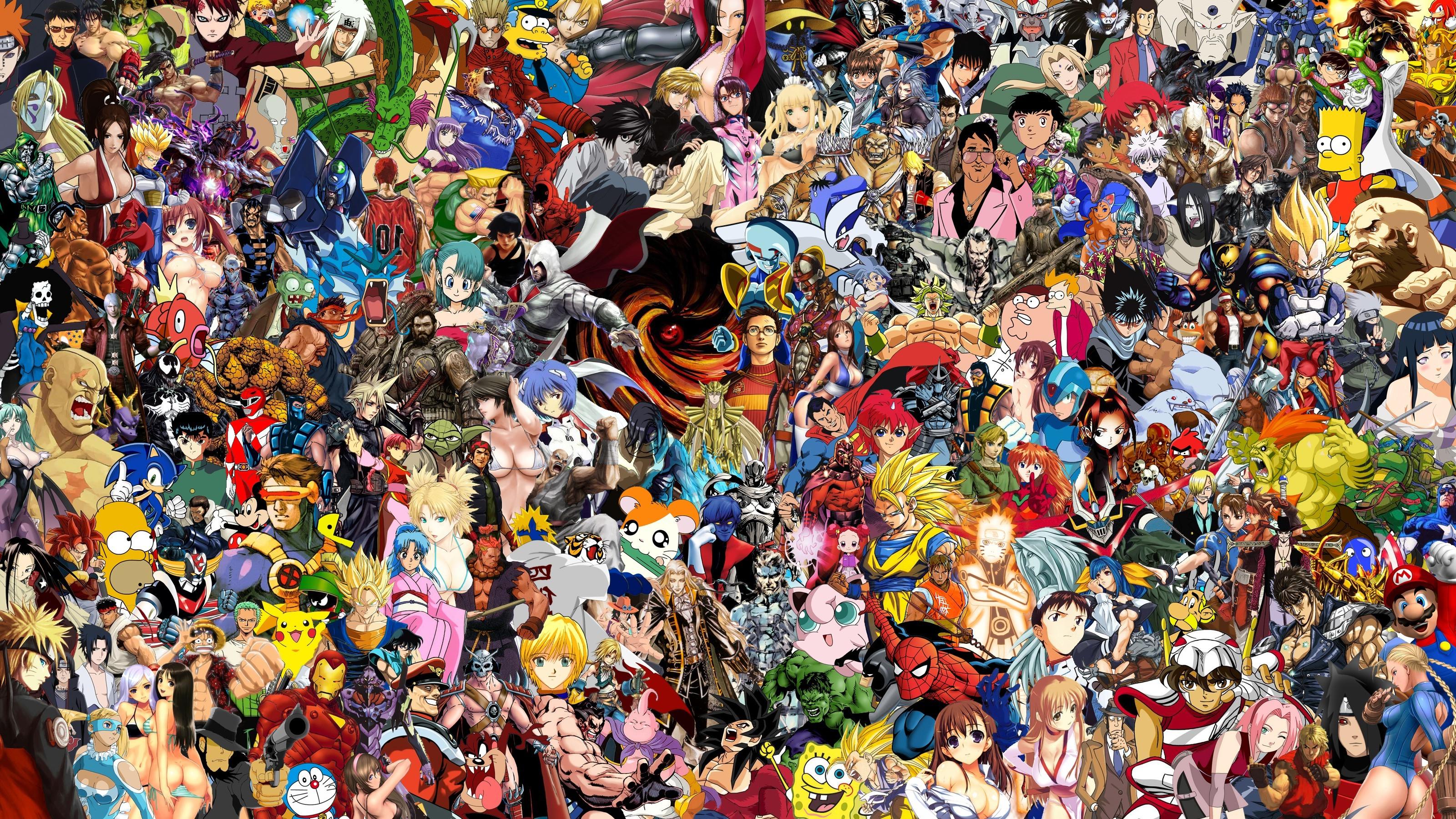 19++ Anime Collage Wallpaper Hd