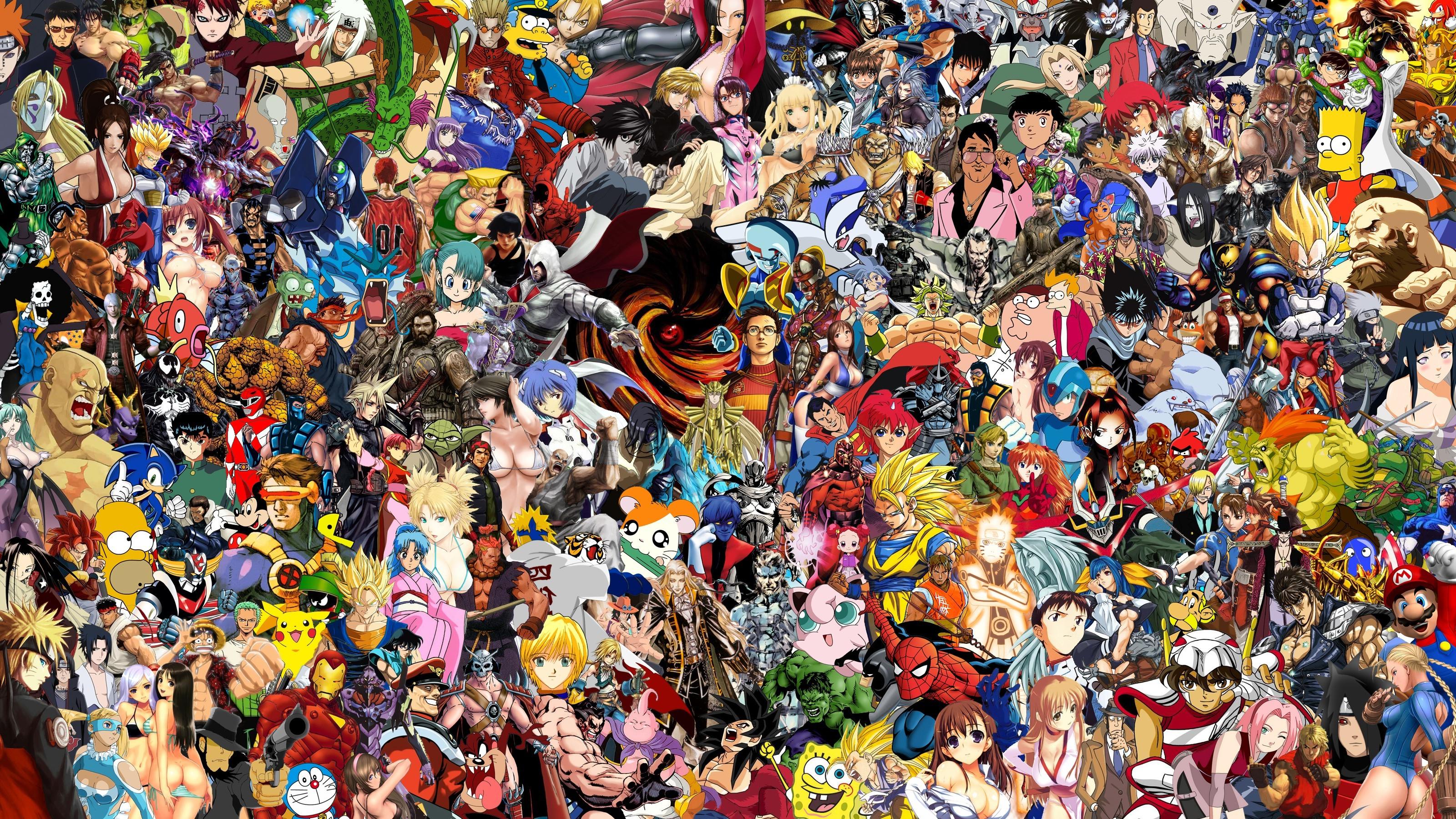 All Anime Wallpaper Hd - Mixed Anime Wallpapers Hd , HD Wallpaper & Backgrounds