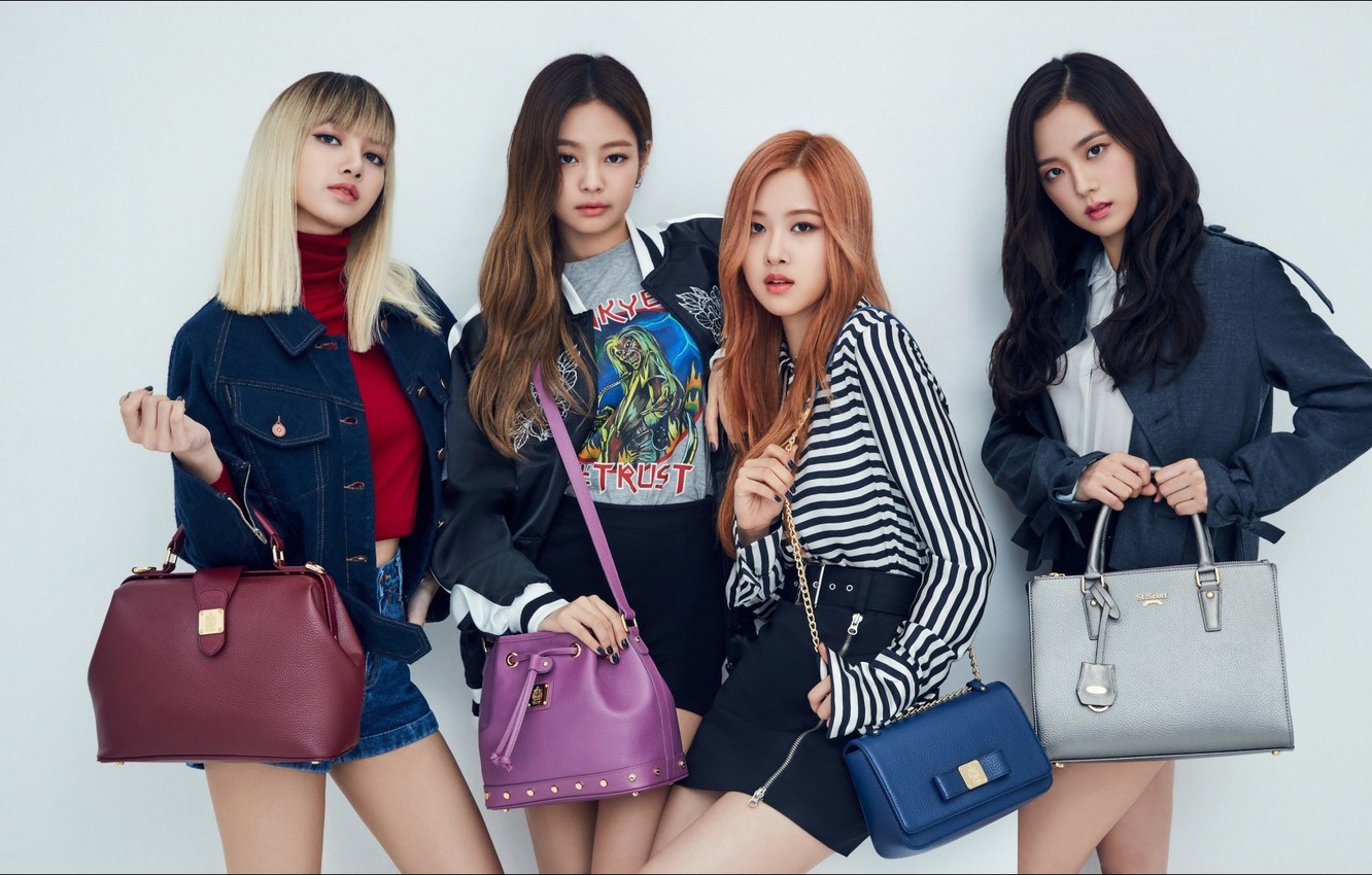 Photo Wallpaper Music, Group, K-pop, Blackpink - Hd Black Pink , HD Wallpaper & Backgrounds