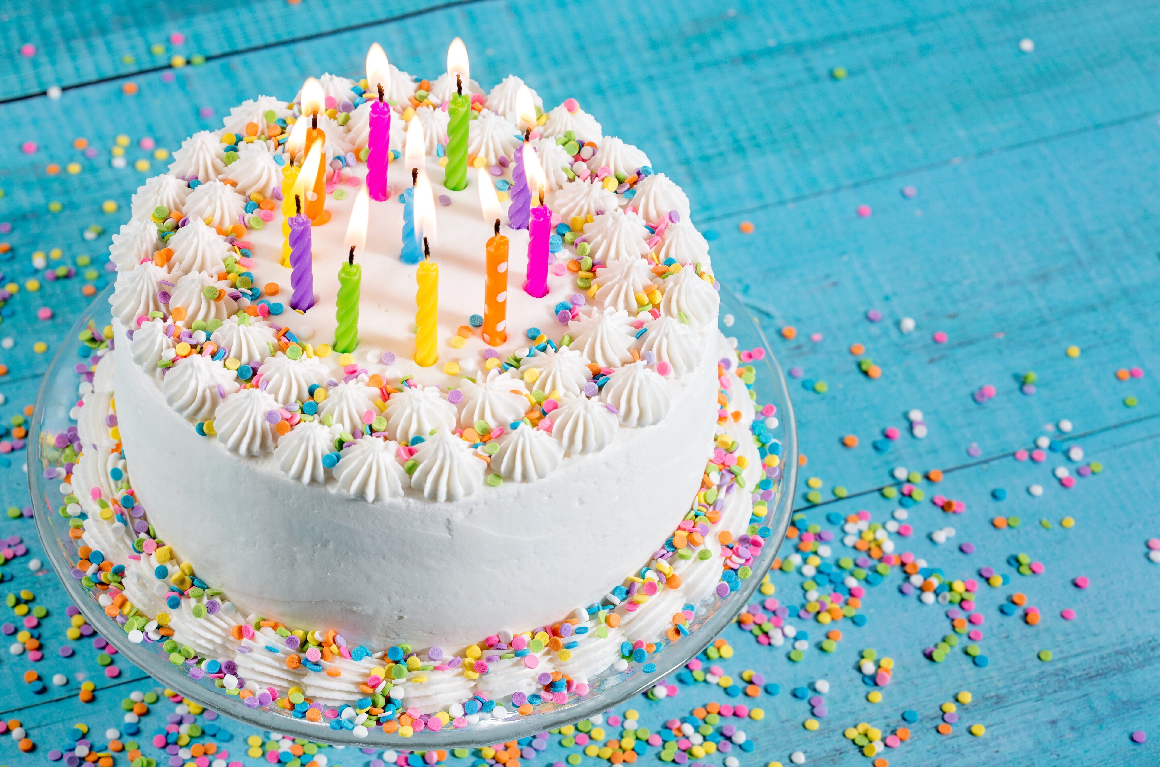 Colorful Birthday Cake , HD Wallpaper & Backgrounds