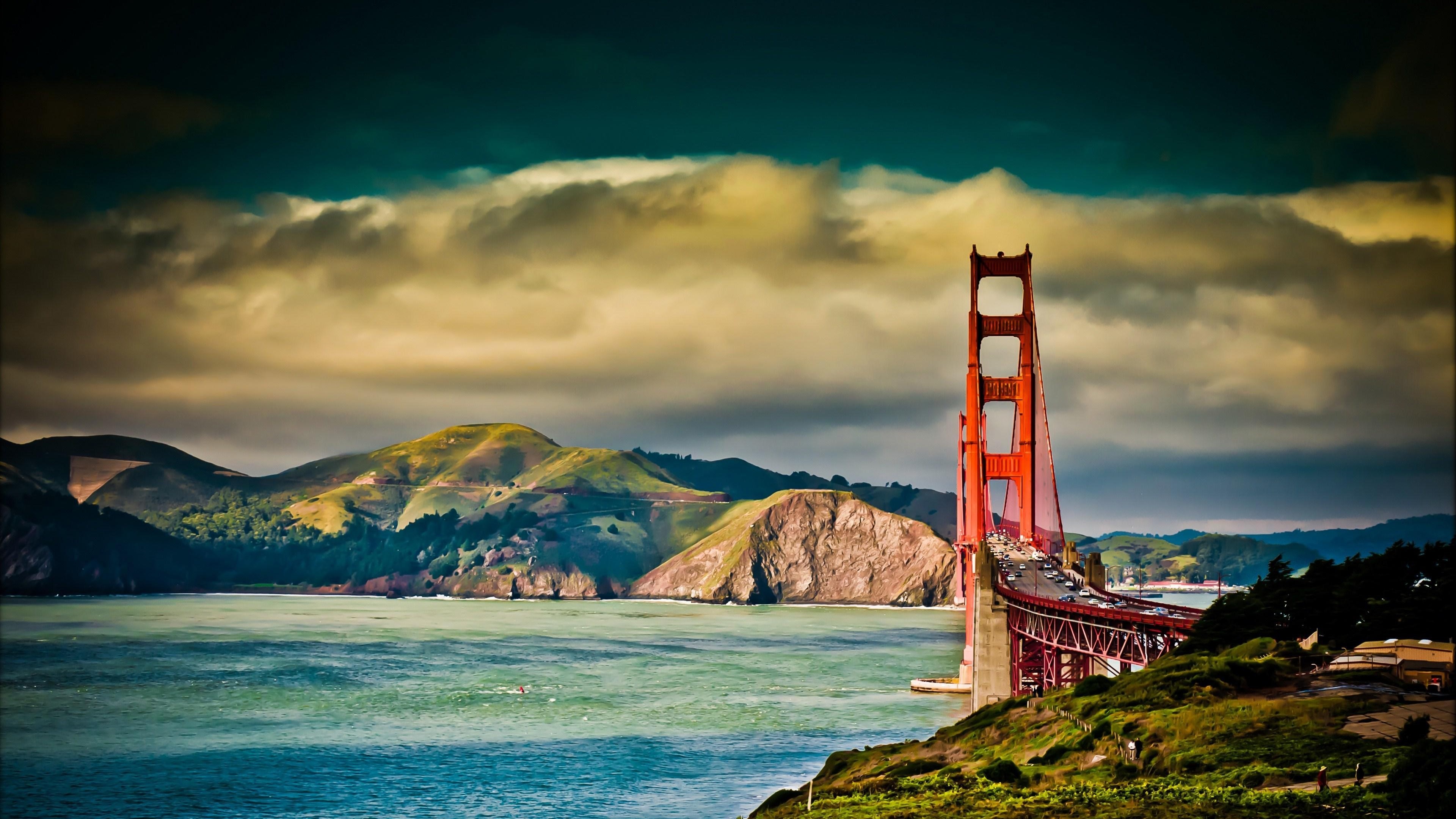 Golden Gate Wallpaper 4k Ultra Hd Collections - 4k Ultra 4k Hintergrundbilder , HD Wallpaper & Backgrounds