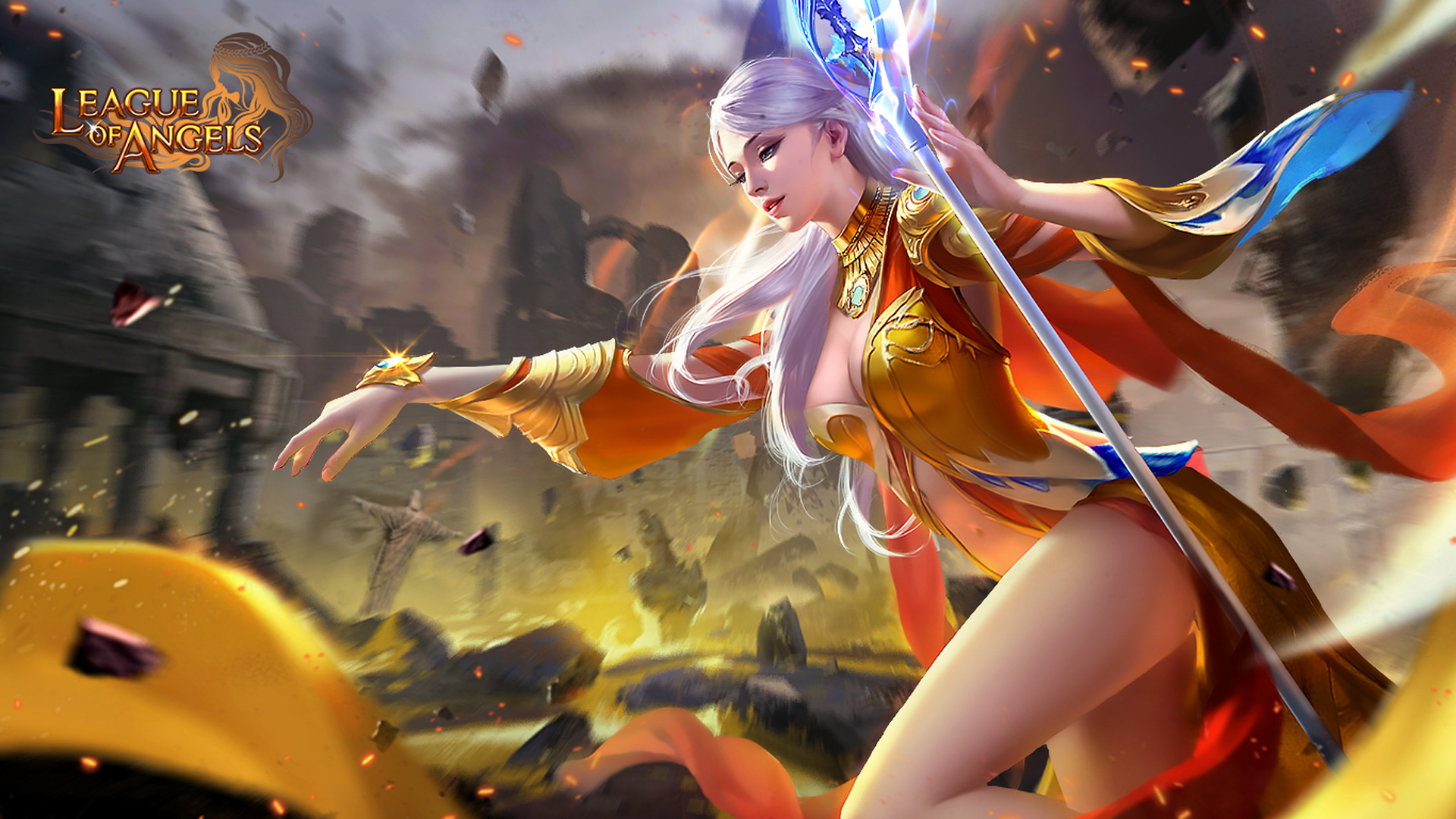 Elianna Beautiful Girl Magic Wand Skin Art League Of - League Of Legends Skin Girl , HD Wallpaper & Backgrounds