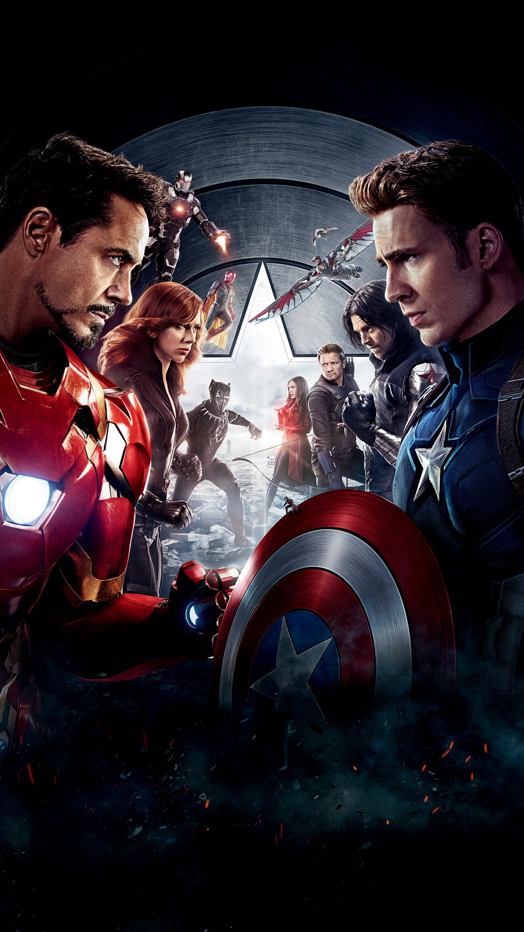 Captain America Hd Wallpaper For Mobile - Civil War Wallpaper Iphone , HD Wallpaper & Backgrounds