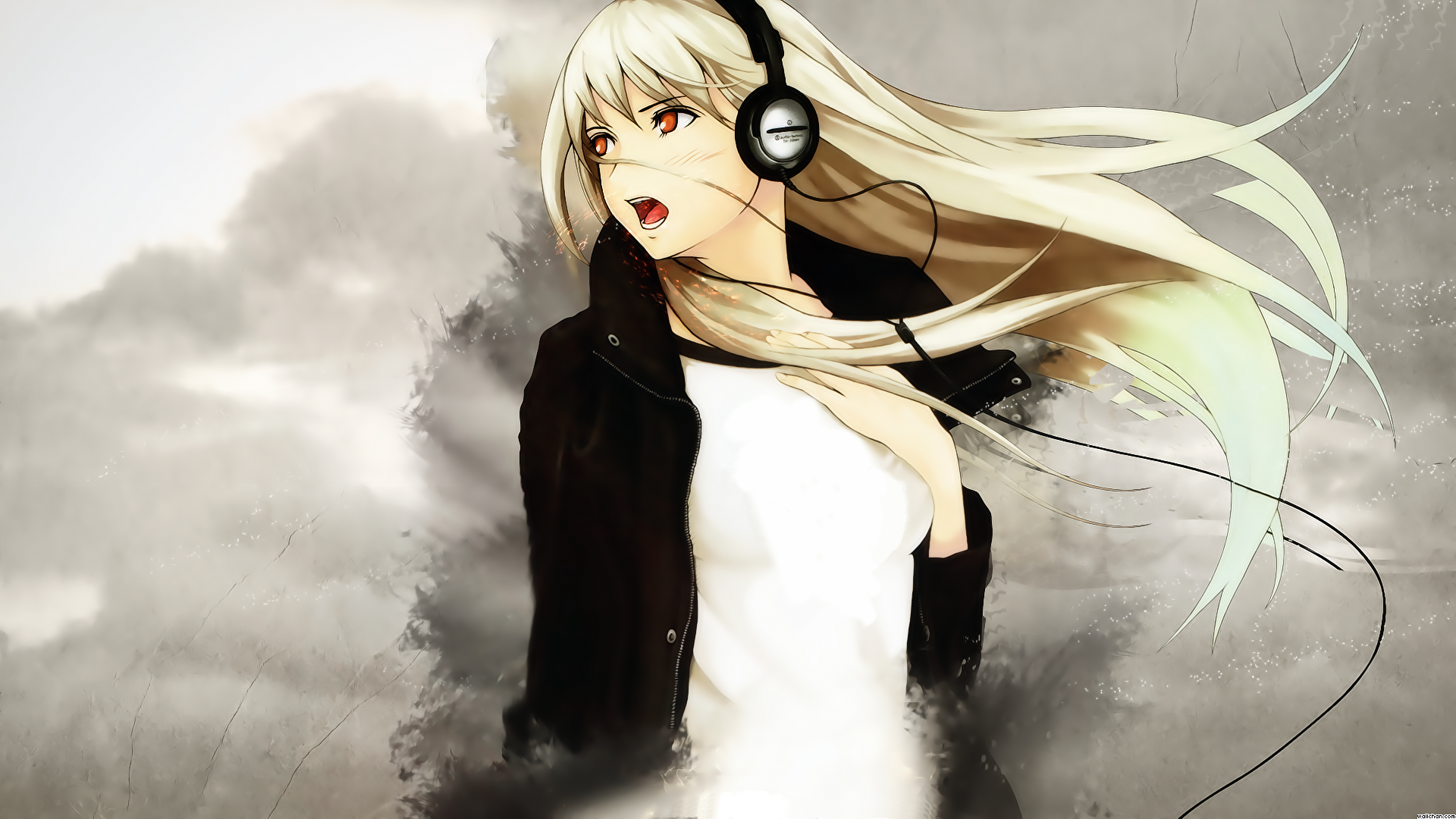 Best Anime Girl Wallpaper Anime Girl With Headphones Hd 69925