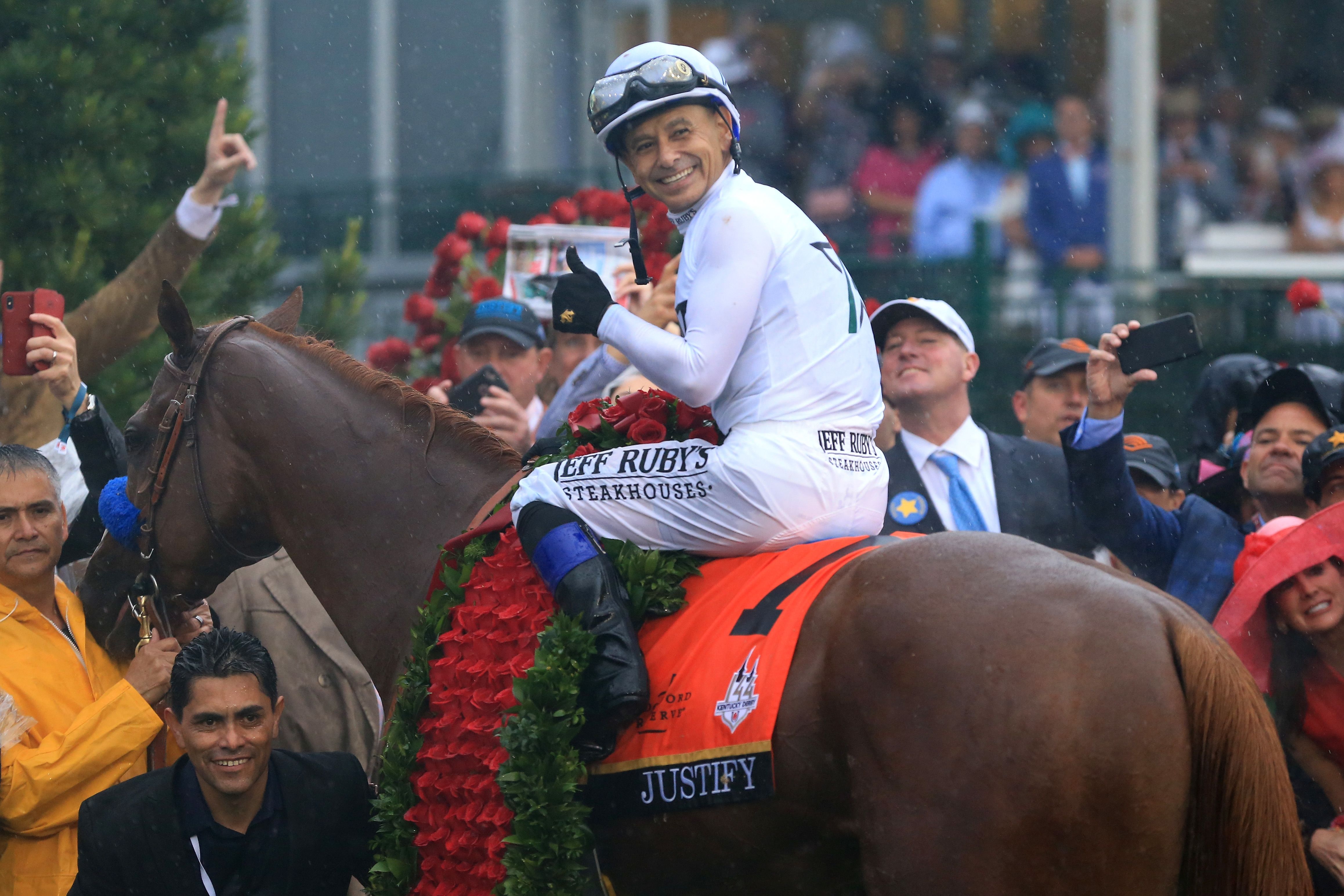 Jockey Mike Smith Atop Of Justify , HD Wallpaper & Backgrounds