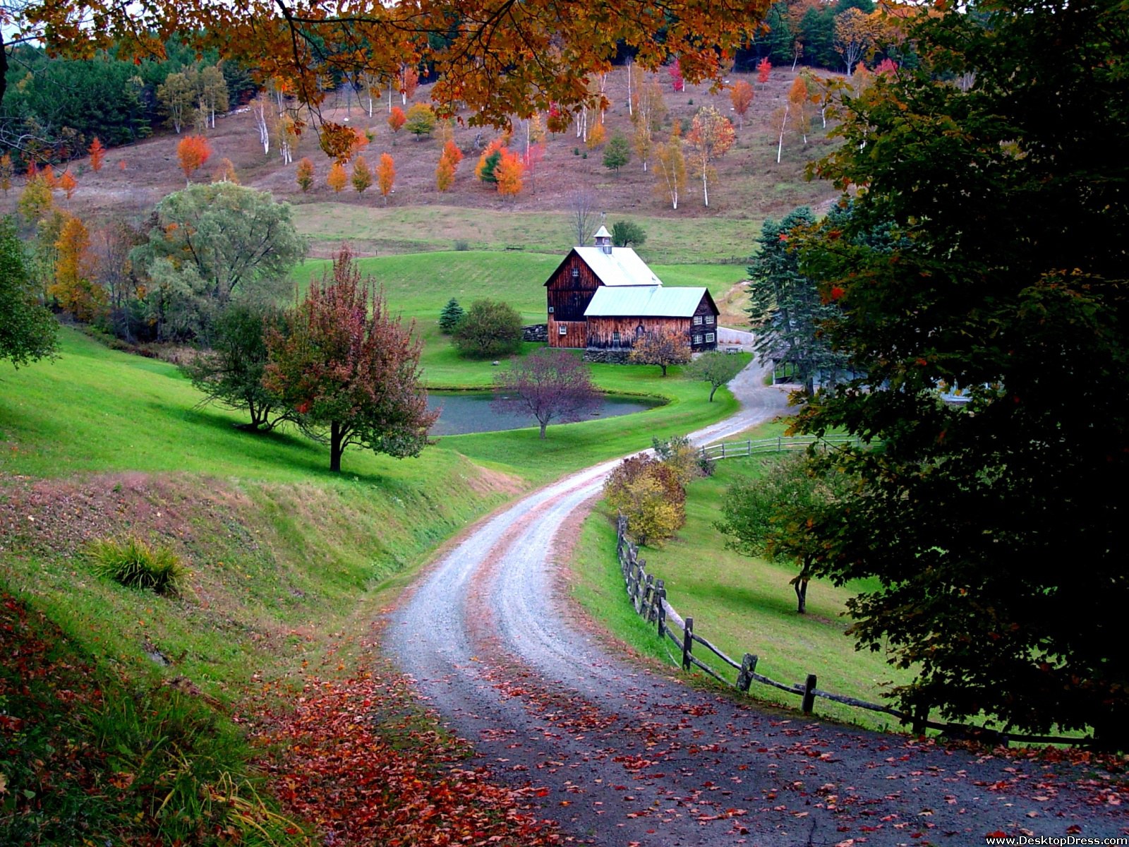 Sleepy Hollow Farm, Woodstock, Vermont - Woodstock Vermont Sleepy Hollow , HD Wallpaper & Backgrounds