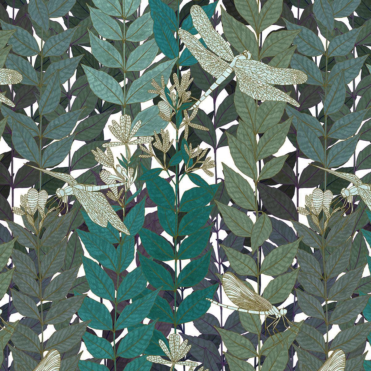 Contemporary Wallpaper / Nature Pattern / 3d Effect - Papier Peint Chez Ressources , HD Wallpaper & Backgrounds