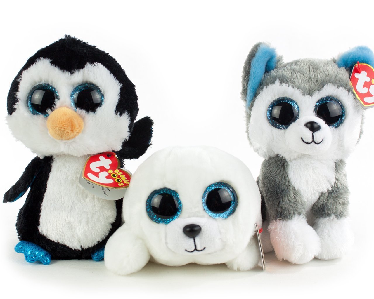 Ty Beanie Boos Arctic Bundle With Icy The Seal Pup, - Ty Mini Boos Peluches , HD Wallpaper & Backgrounds
