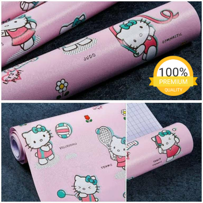Wallpaper Murah Sticker Dinding Berkualitas Hello Kitty - Hello Kitty , HD Wallpaper & Backgrounds