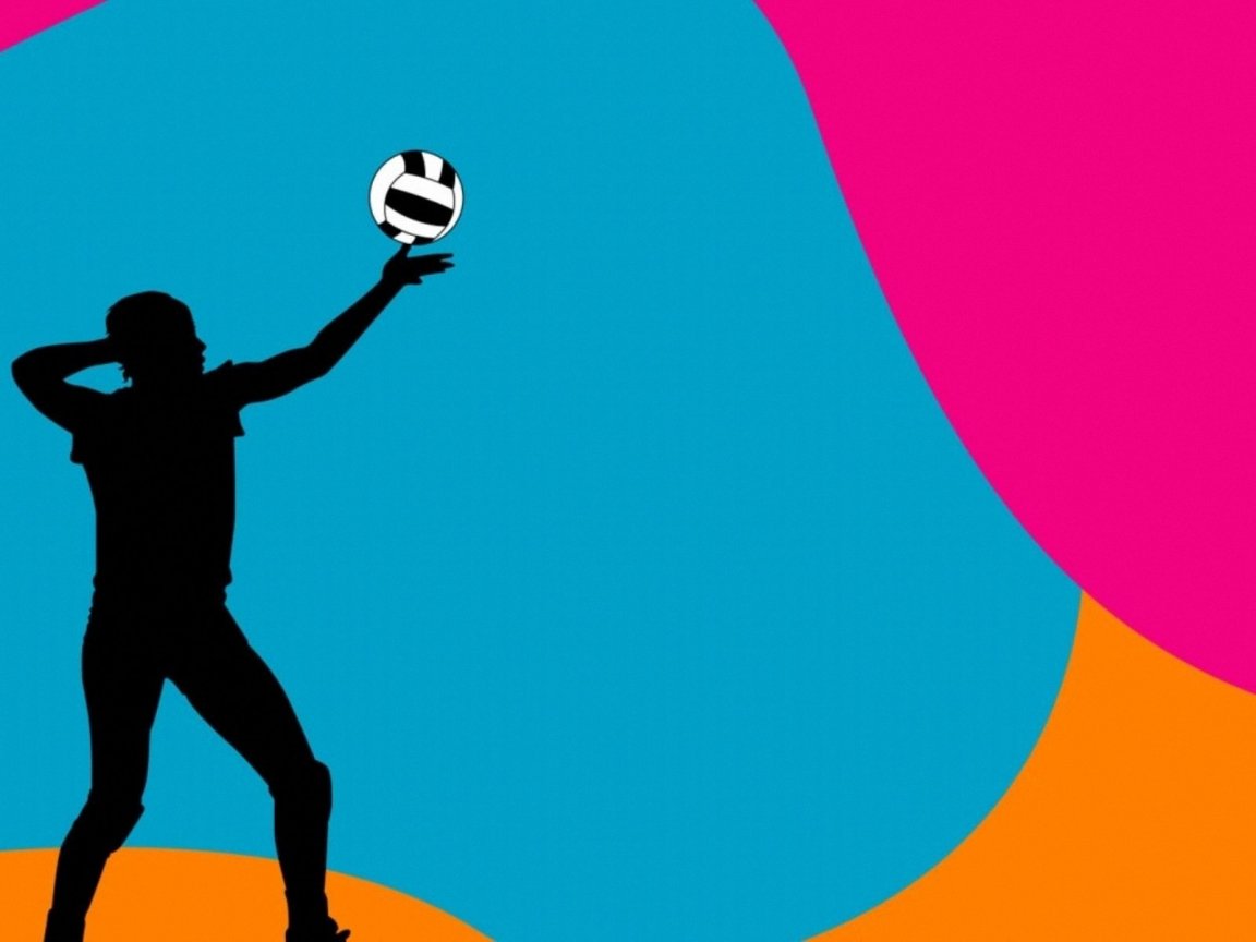 Clipart Info - Volleyball Background Clipart , HD Wallpaper & Backgrounds