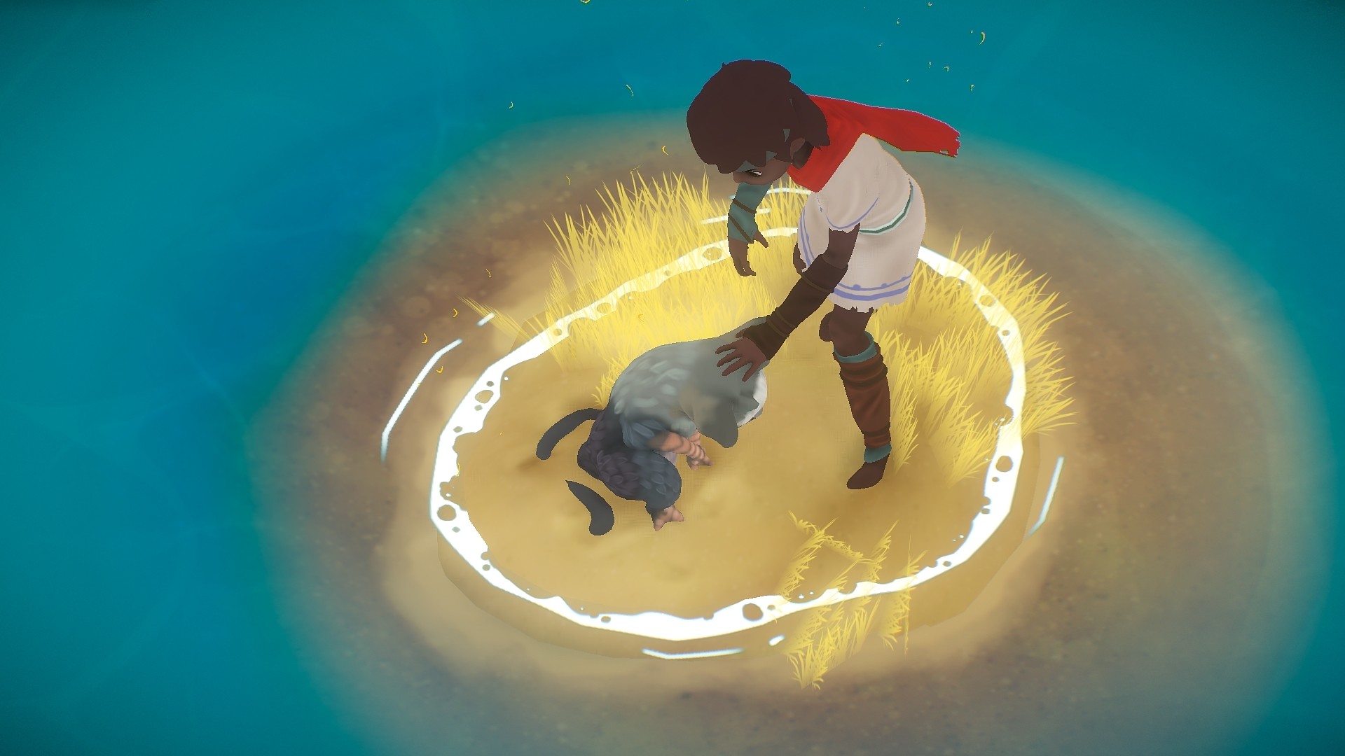 Rime Last Guardian Fan Art - Bull Riding , HD Wallpaper & Backgrounds
