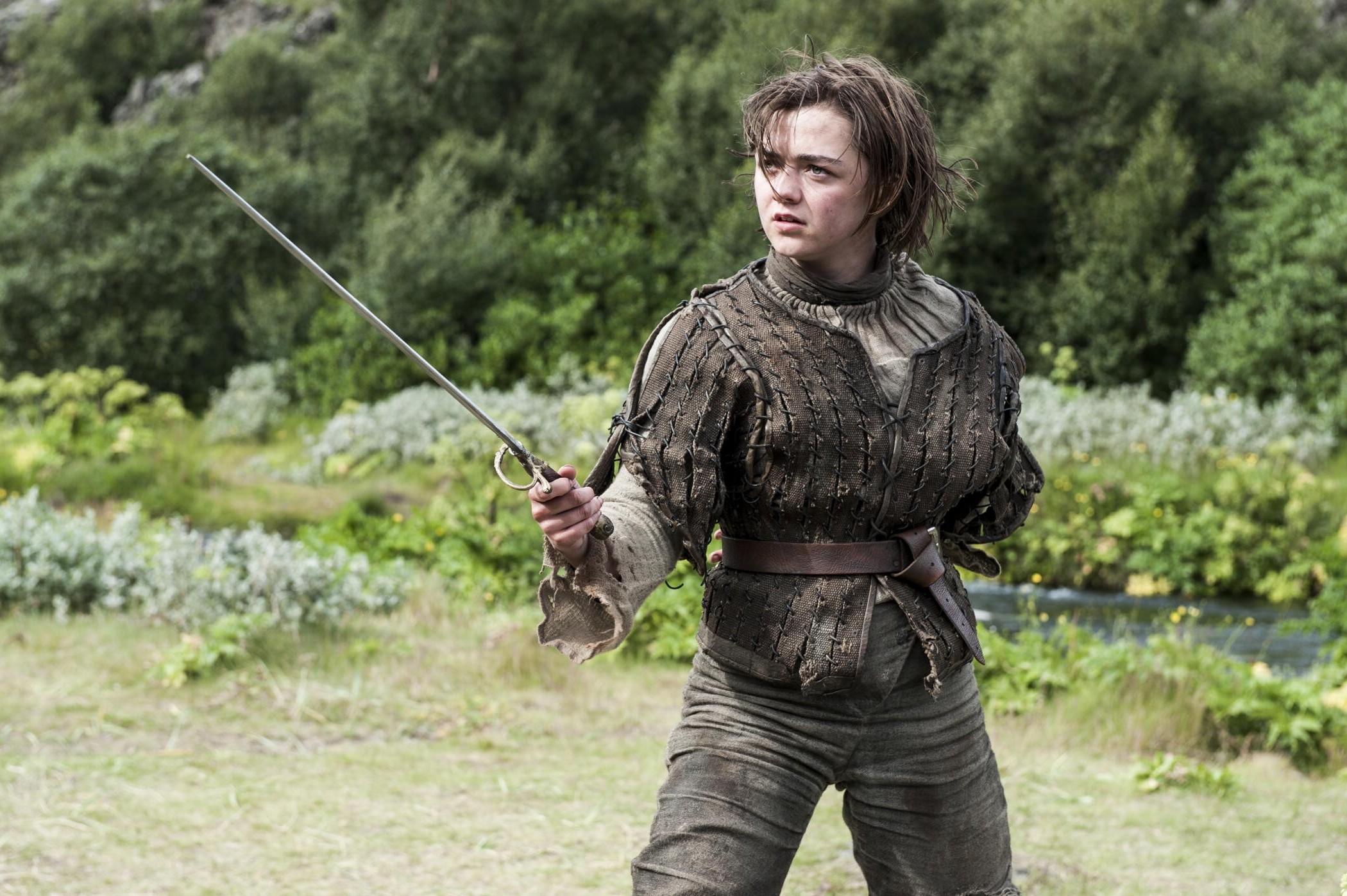 Game Of Thrones, Arya Stark, Maisie Williams, Medieval, - Arya Stark And Needle , HD Wallpaper & Backgrounds
