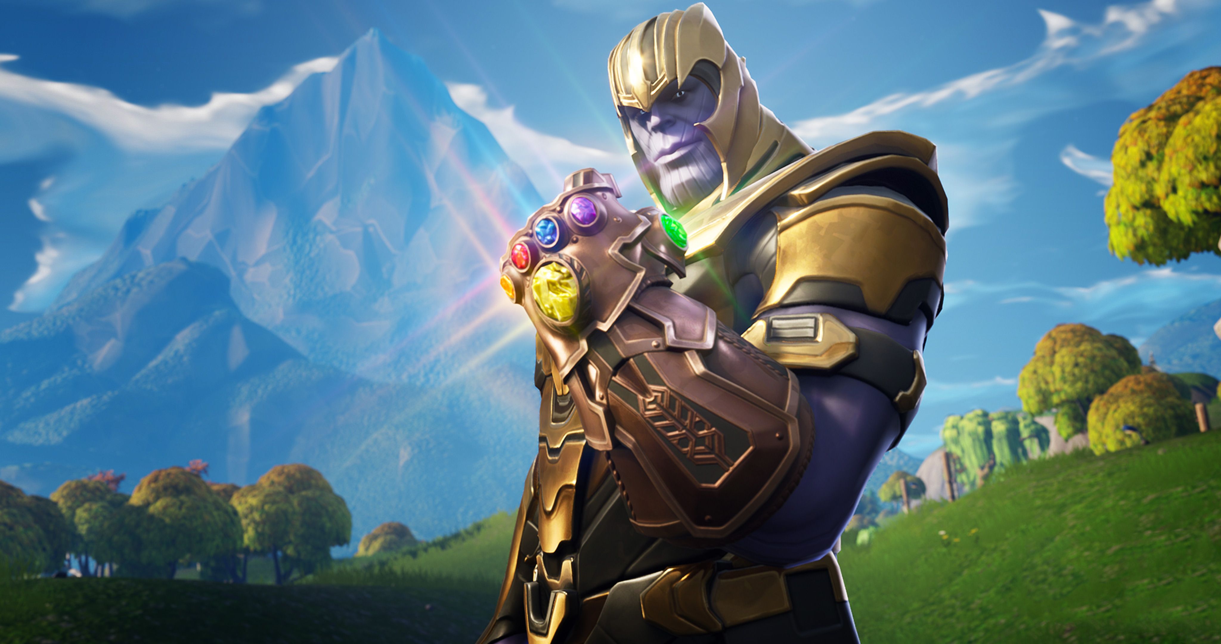 Thanos In Fortnite Battle Royale, Hd Games, 4k Wallpapers, - Fortnite Thanos , HD Wallpaper & Backgrounds