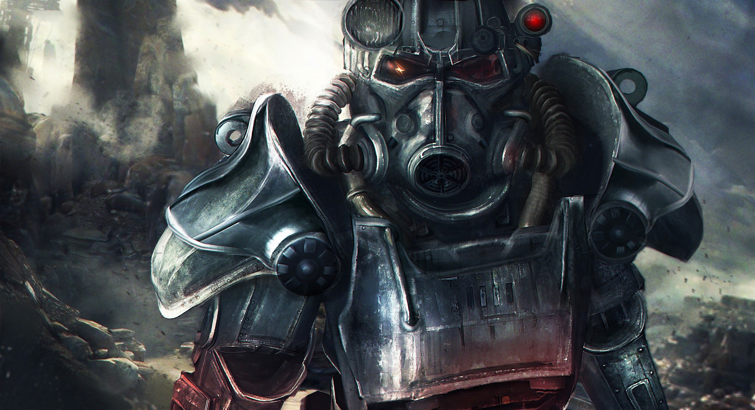 Fallout 4, Bethesda Softworks, Brotherhood Of Steel, - Fallout Power Armor Art , HD Wallpaper & Backgrounds