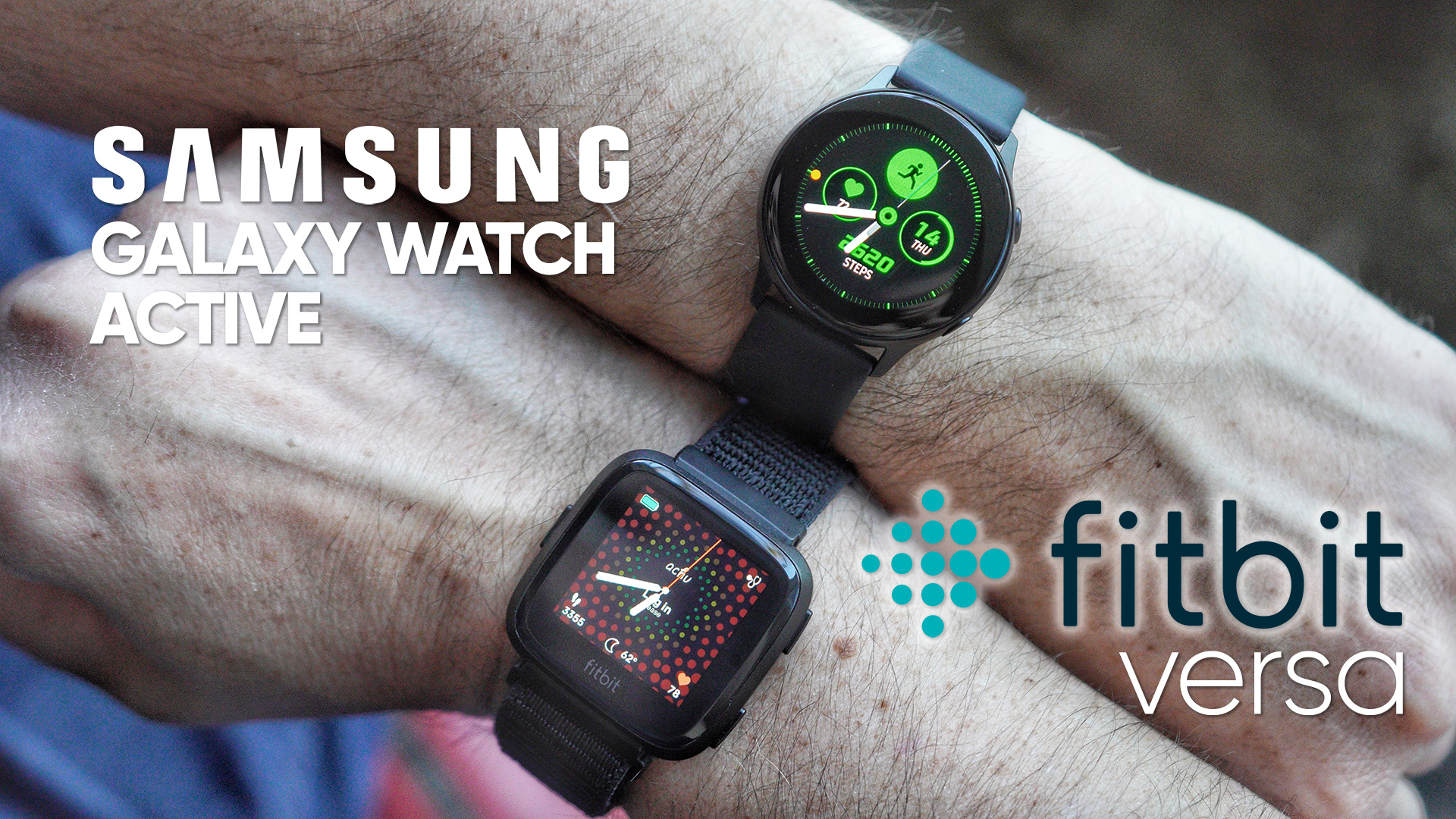 Samsung Galaxy Watch Active Vs Fitbit Versa - Galaxy Watch Active Vs Apple Watch , HD Wallpaper & Backgrounds