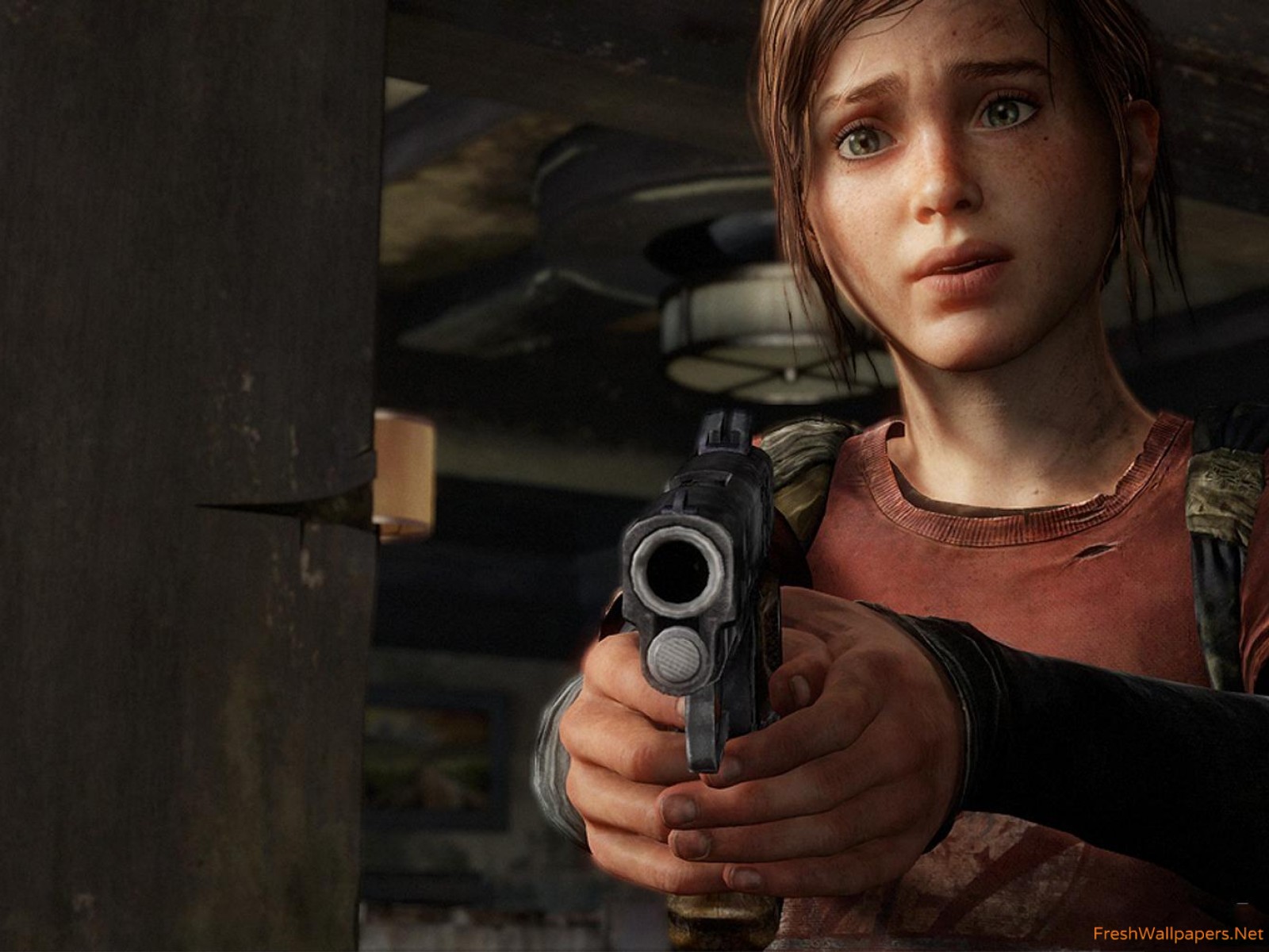 Ellie The Last Of Us Wallpaper - Ellie Last Of Us Gun , HD Wallpaper & Backgrounds