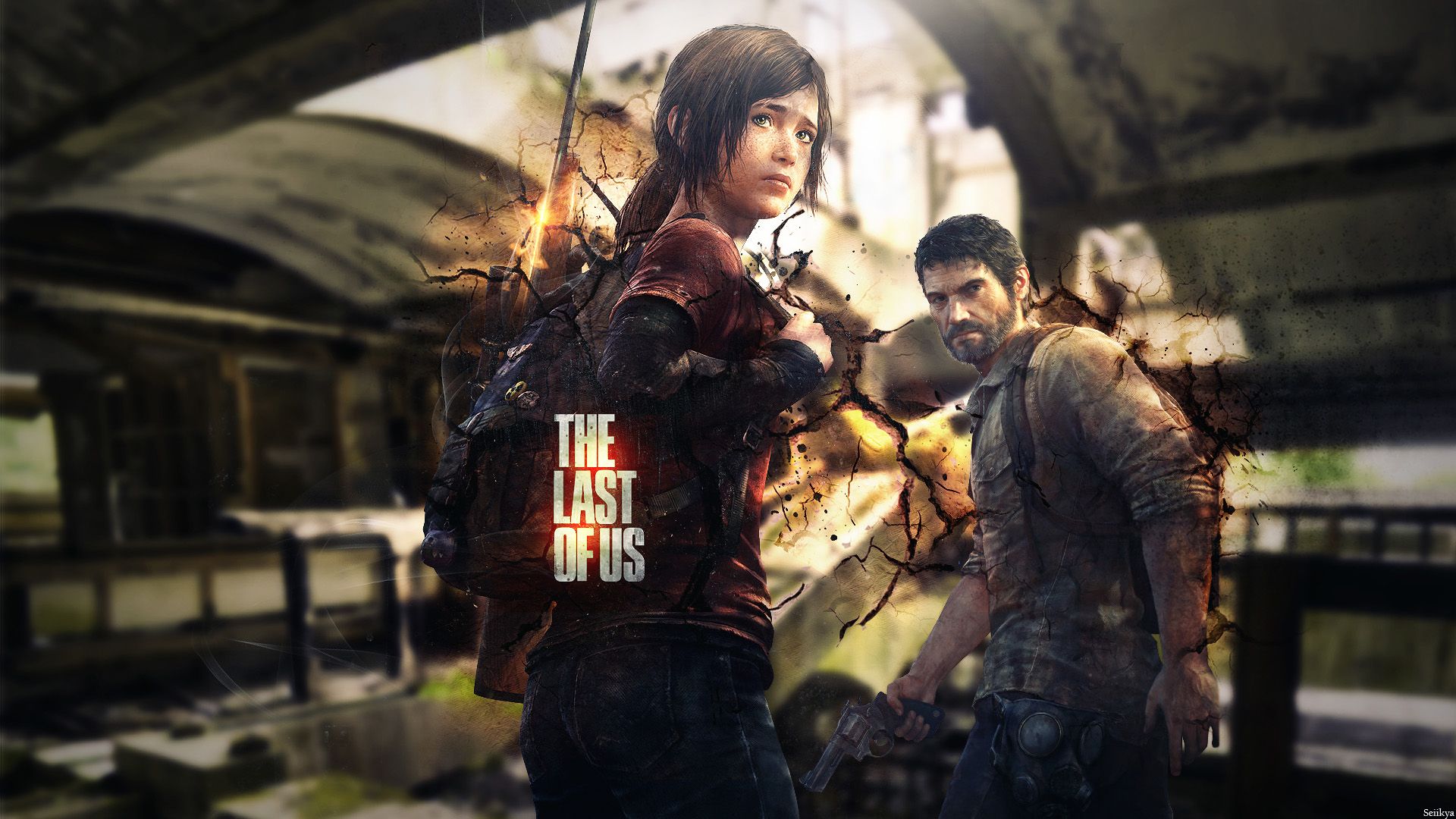 The Last Of Us Game Ellie And Joel Hd Wallpaper - Last Of Us , HD Wallpaper & Backgrounds