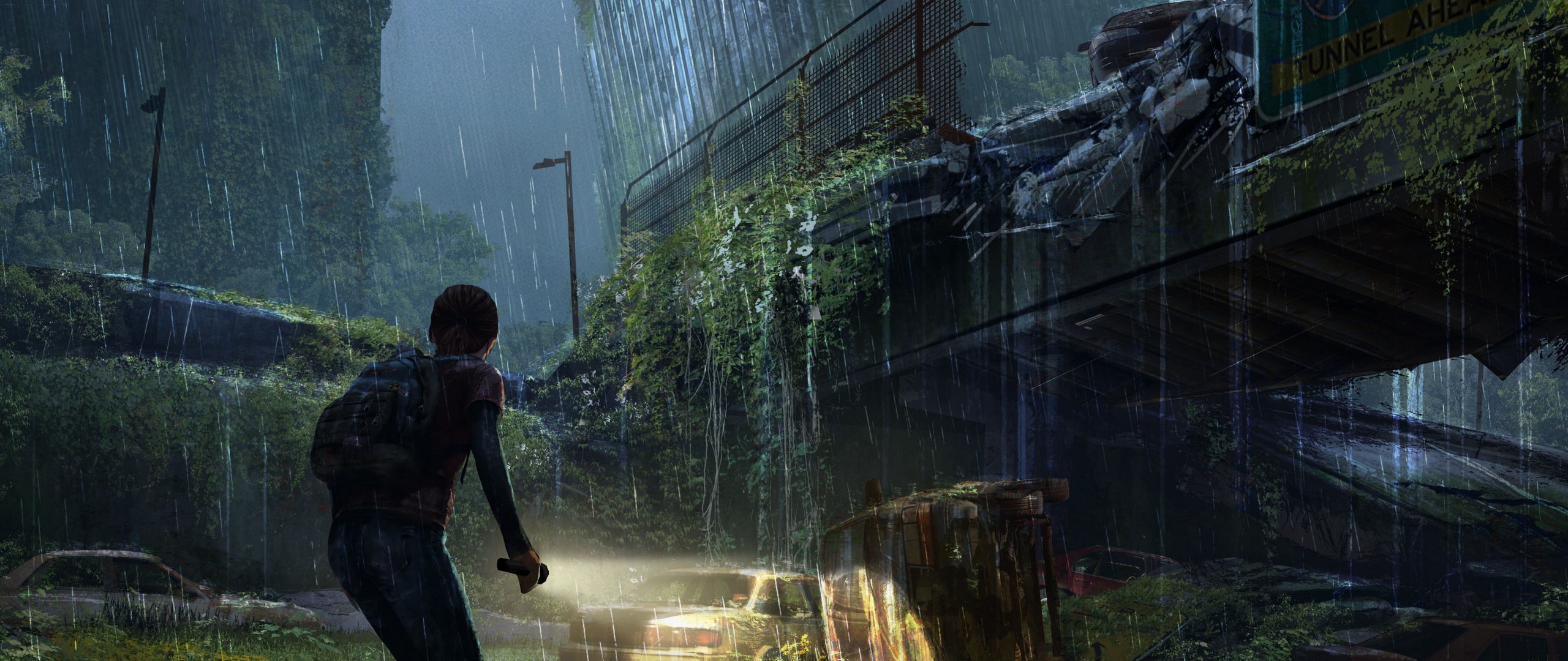 Wallpaper The Last Of Us, Apocalypse, Girl, City, Night , HD Wallpaper & Backgrounds