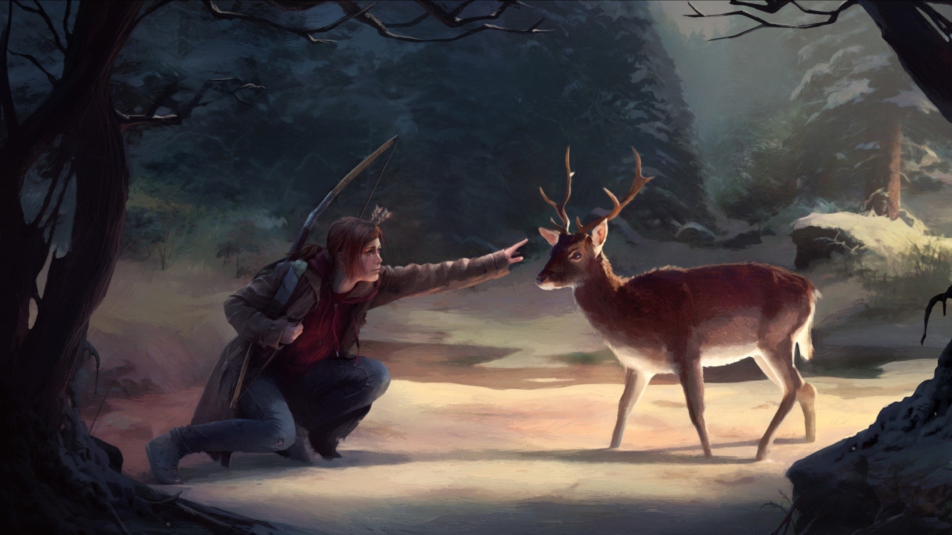 Wallpaper The Last Of Us, Video Game, Deer - Last Of Us 2 Fan Art , HD Wallpaper & Backgrounds