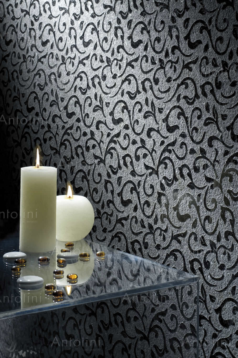 Indoor Tile / Wall / Cement / Arabesque - Arabescos En La Pared , HD Wallpaper & Backgrounds