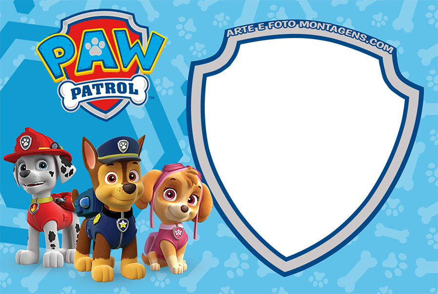 Moldura Patrulha Canina Png - Merry Christmas Paw Patrol Christmas , HD Wallpaper & Backgrounds